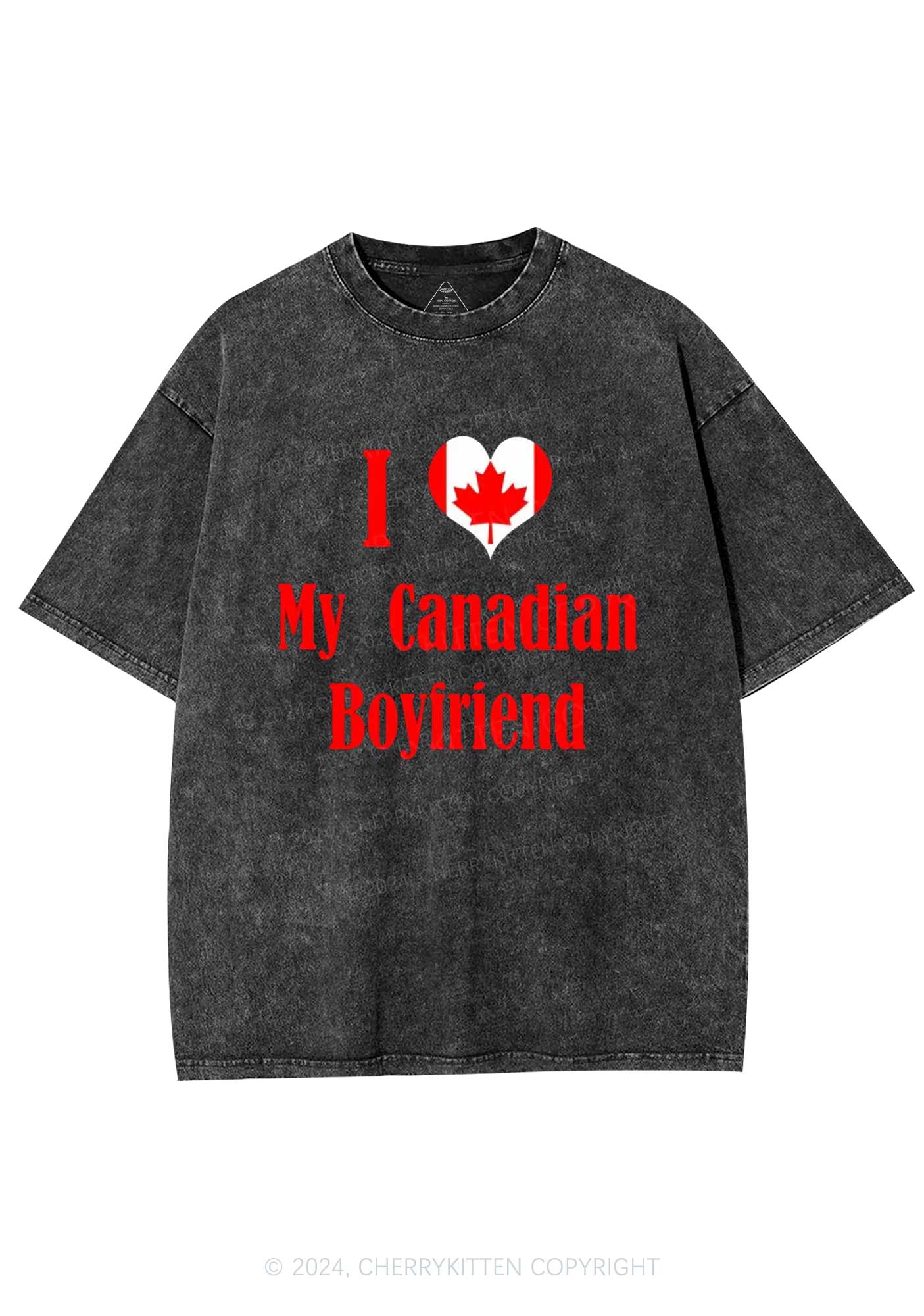 Custom Country Y2K Washed Tee Cherrykitten