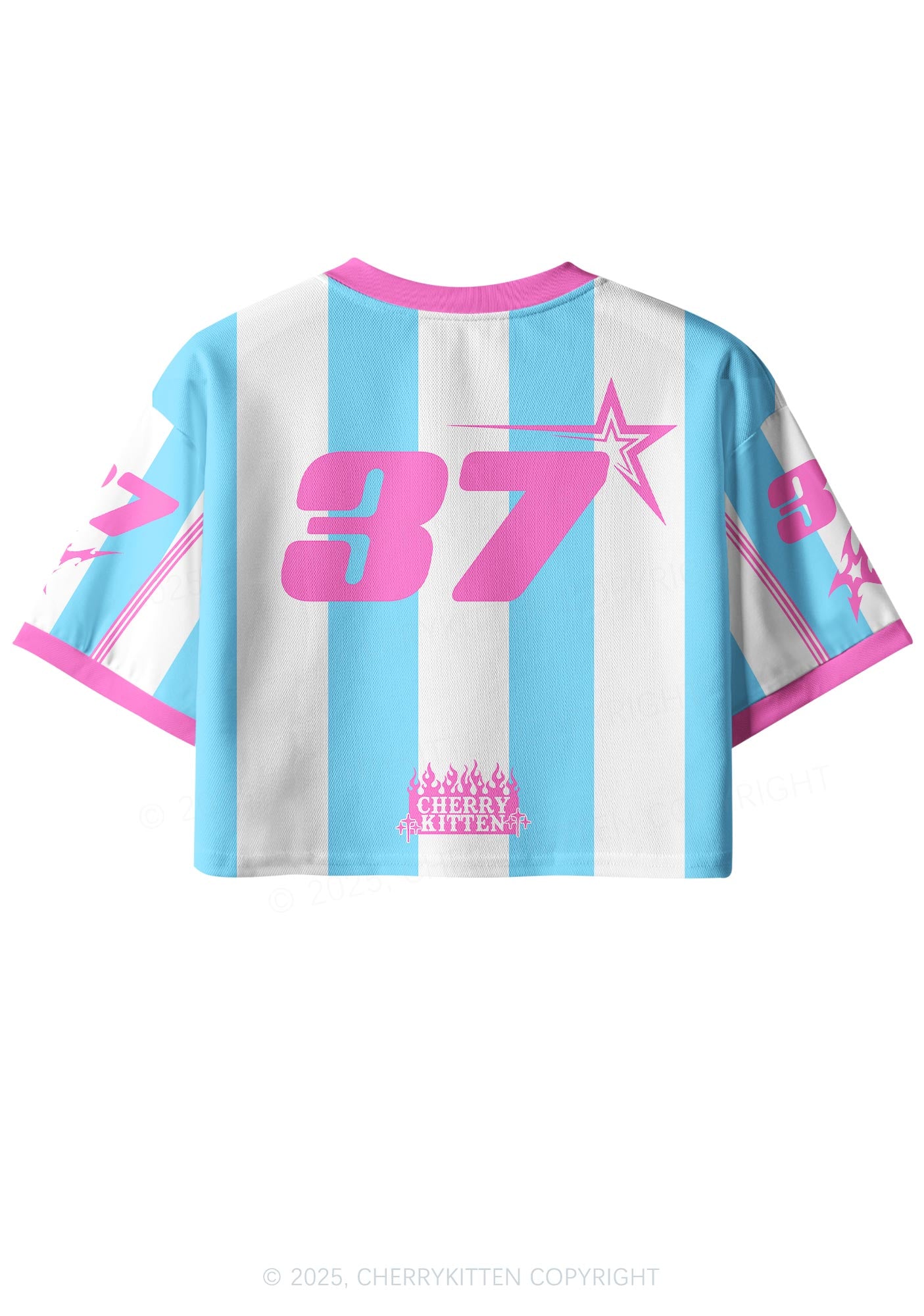 Custom Star Orange Pony Y2K Crop Sport Jersey Shirts Cherrykitten