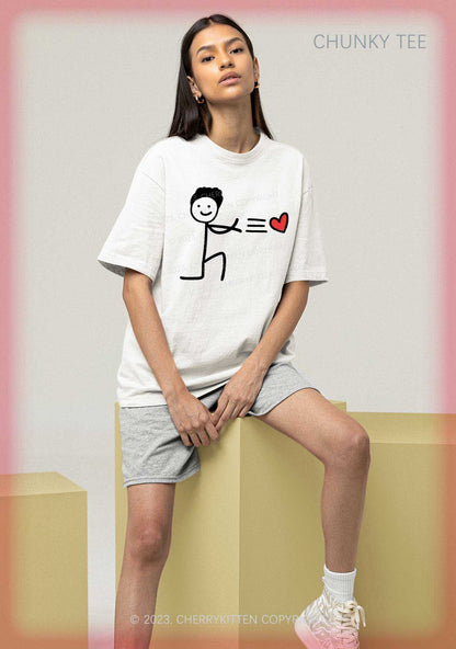 Conveying Love Heart Y2K Valentine's Day Shirt Cherrykitten