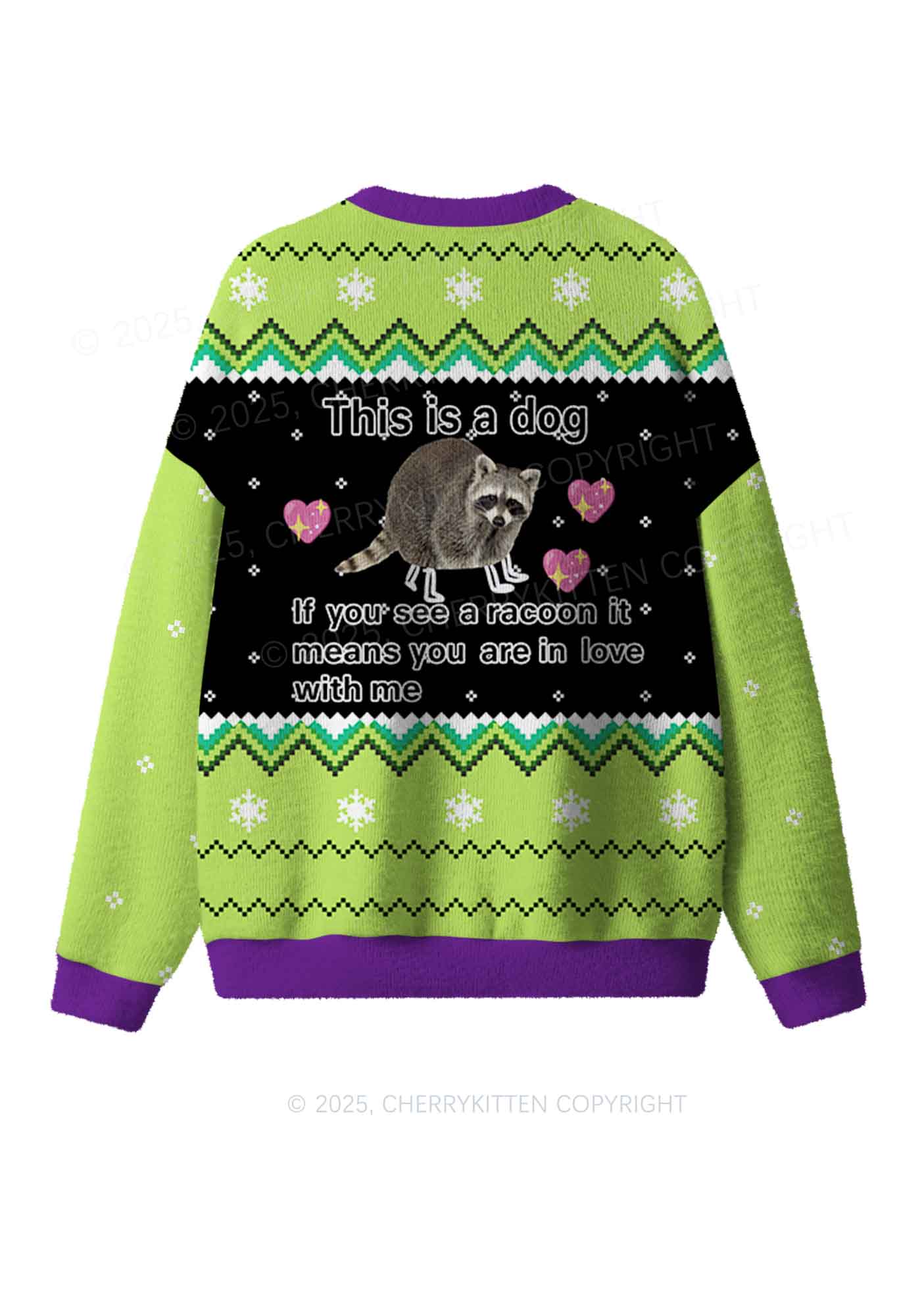 You Are In Love With Me Y2K Christmas Knit Sweatshirt Cherrykitten