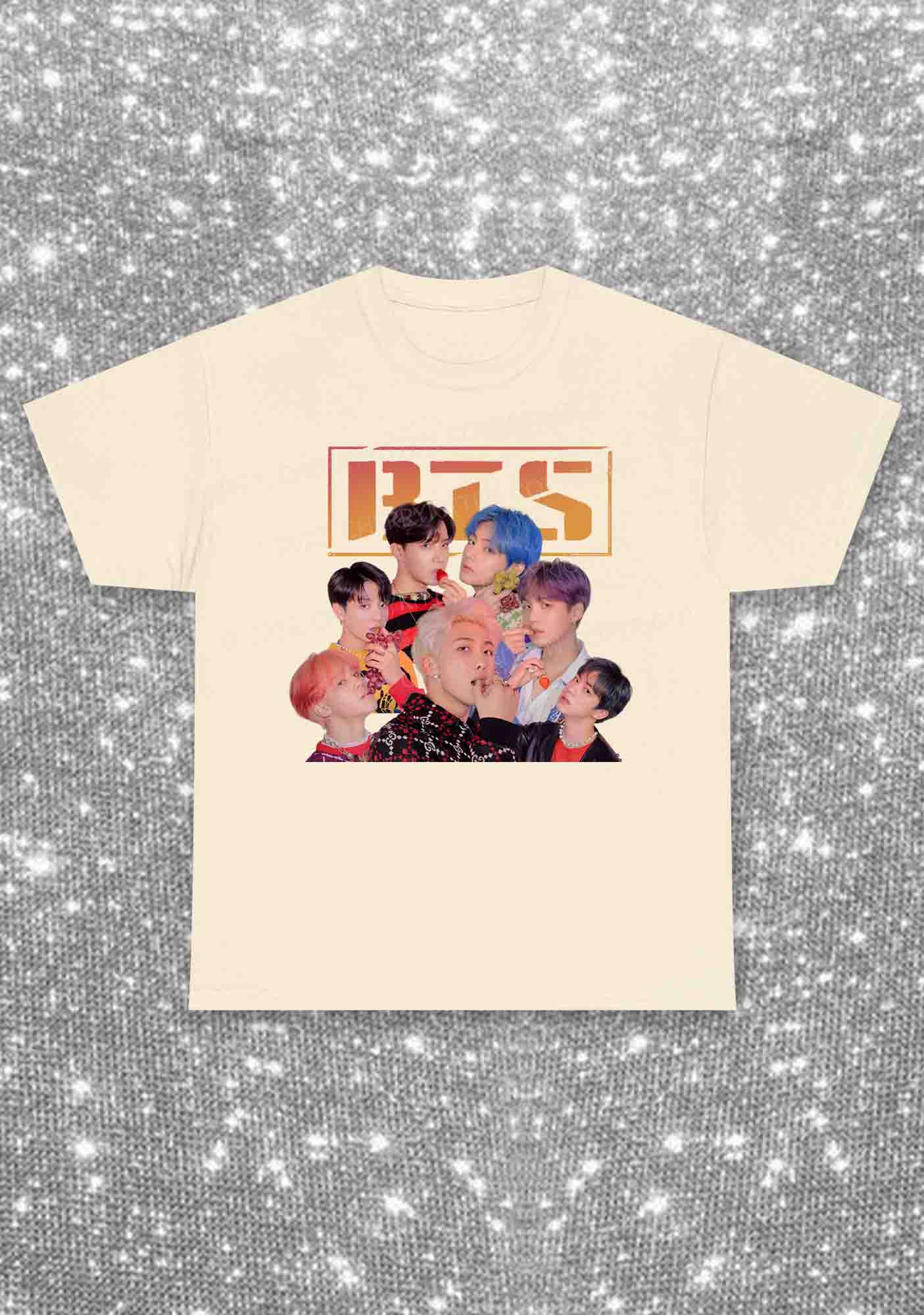 Fruit Bangtan Kpop Y2K Chunky Shirt Cherrykitten