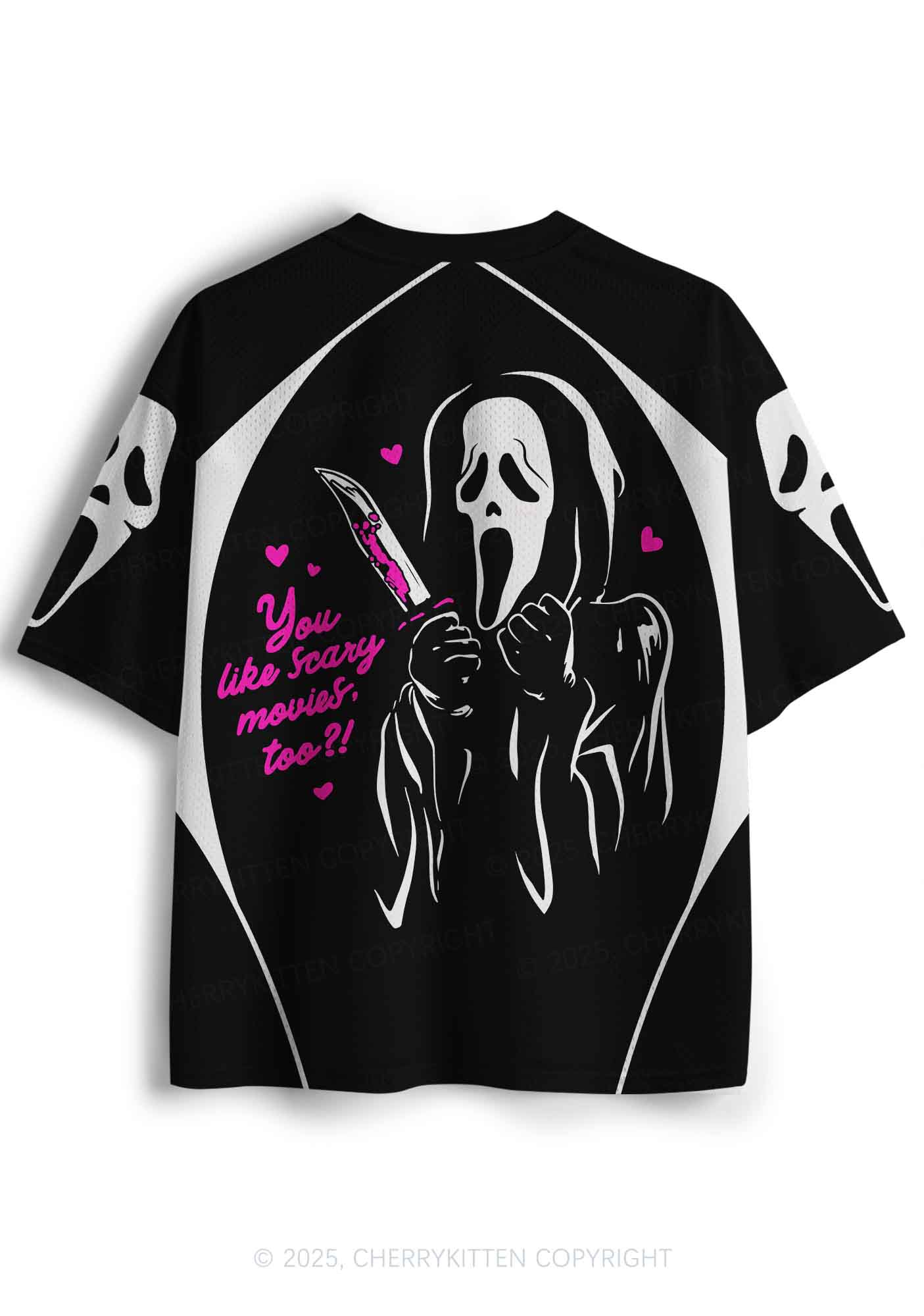 Halloween Custom Like Scary Movie Y2K Sport Jersey Shirts Cherrykitten