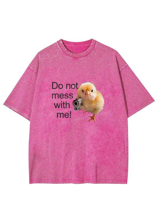 Do Not Mess With Me Y2K Washed Tee Cherrykitten