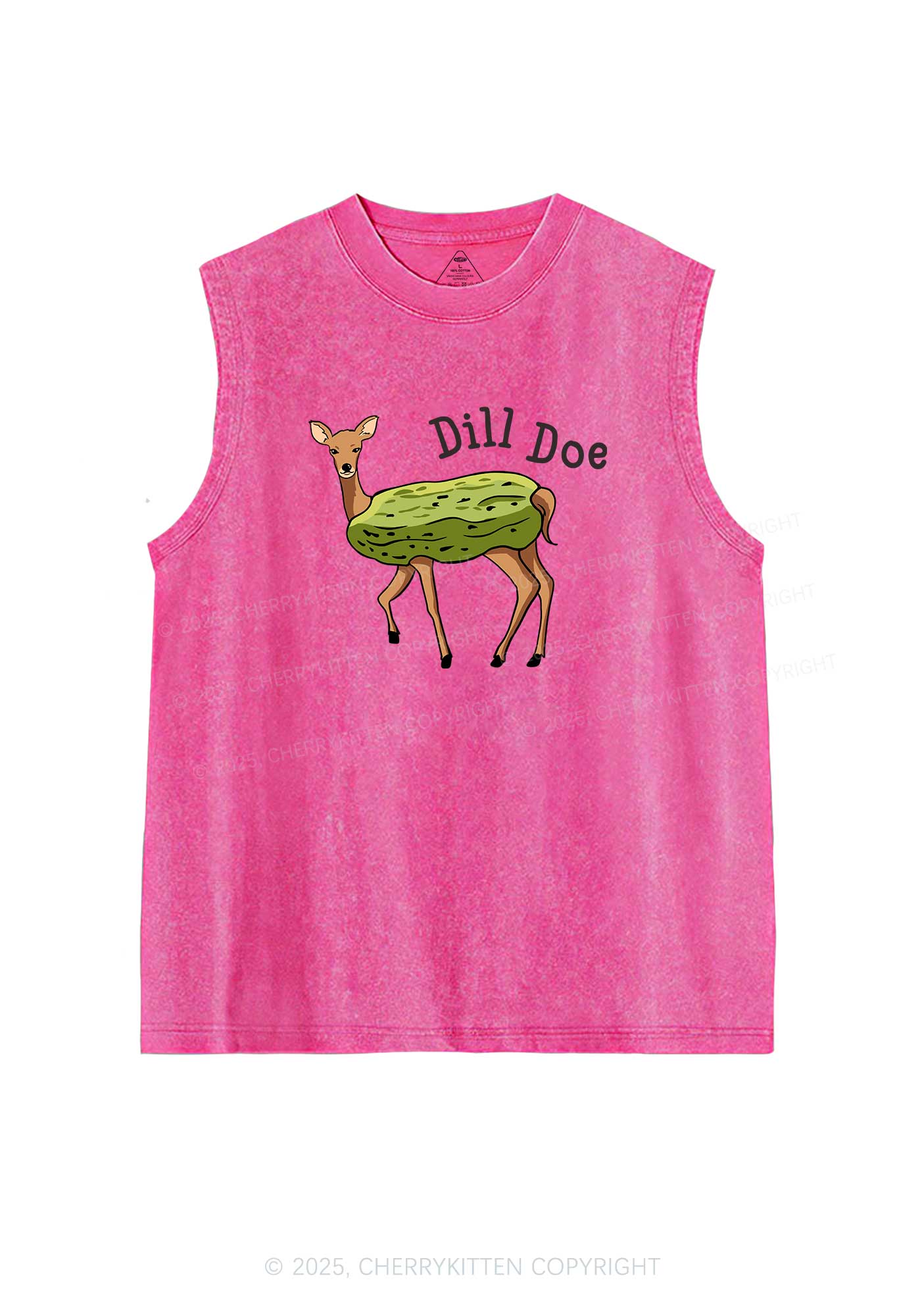 Dill Doe Y2K Washed Muscle Tank Cherrykitten