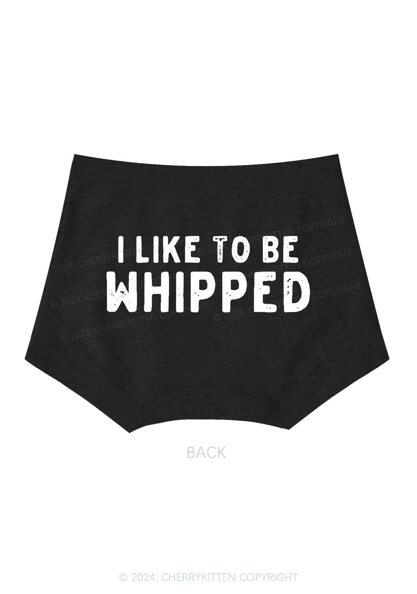 Like To Be Whipped Y2K Mid Rise Waist Boyshort Cherrykitten