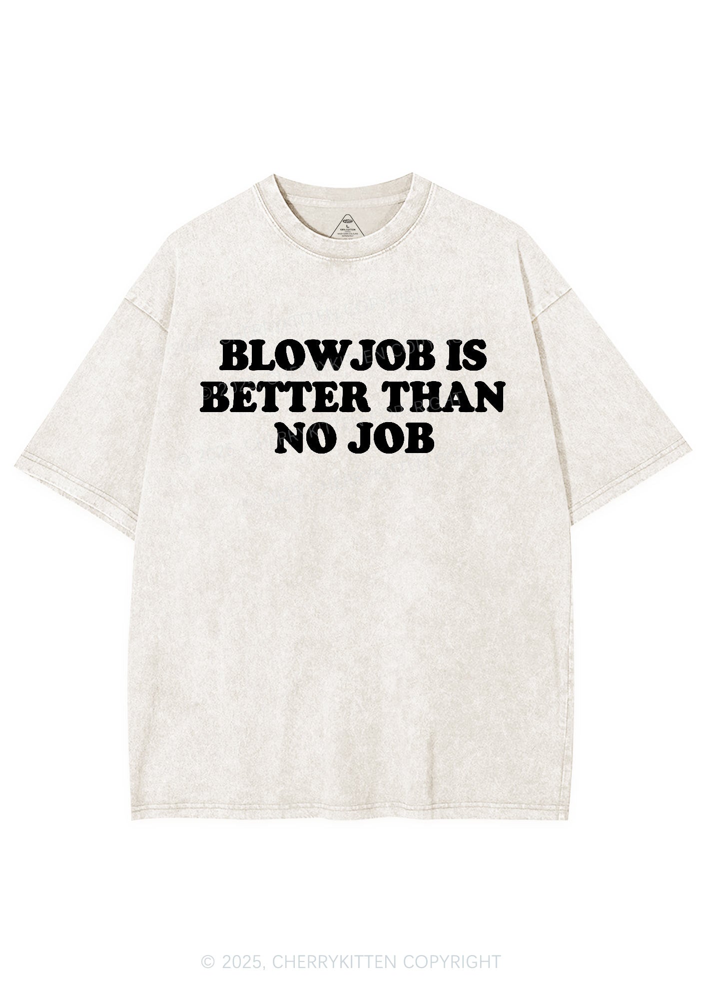 Blxwjob Is Better Y2K Shirts Washed Tee Cherrykitten