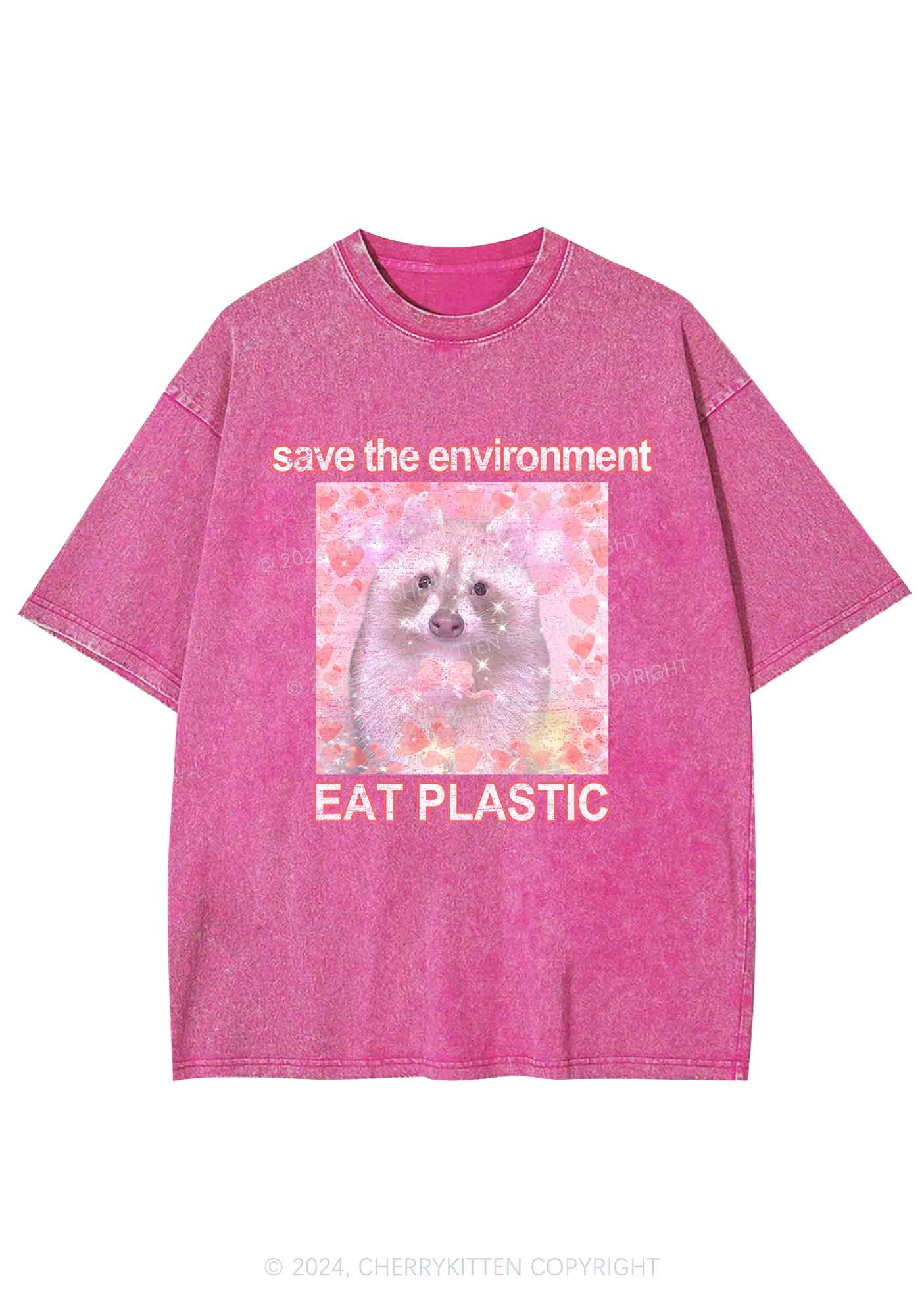 Save The Environment Y2K Washed Tee Cherrykitten