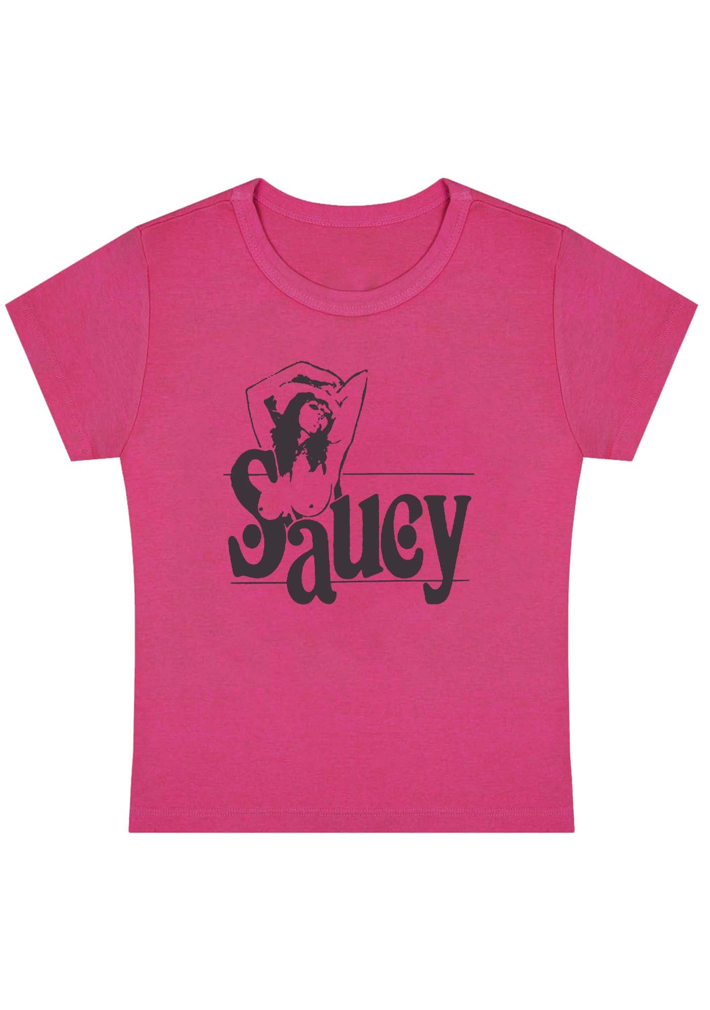 Curvy Saucy Girl Baby Tee