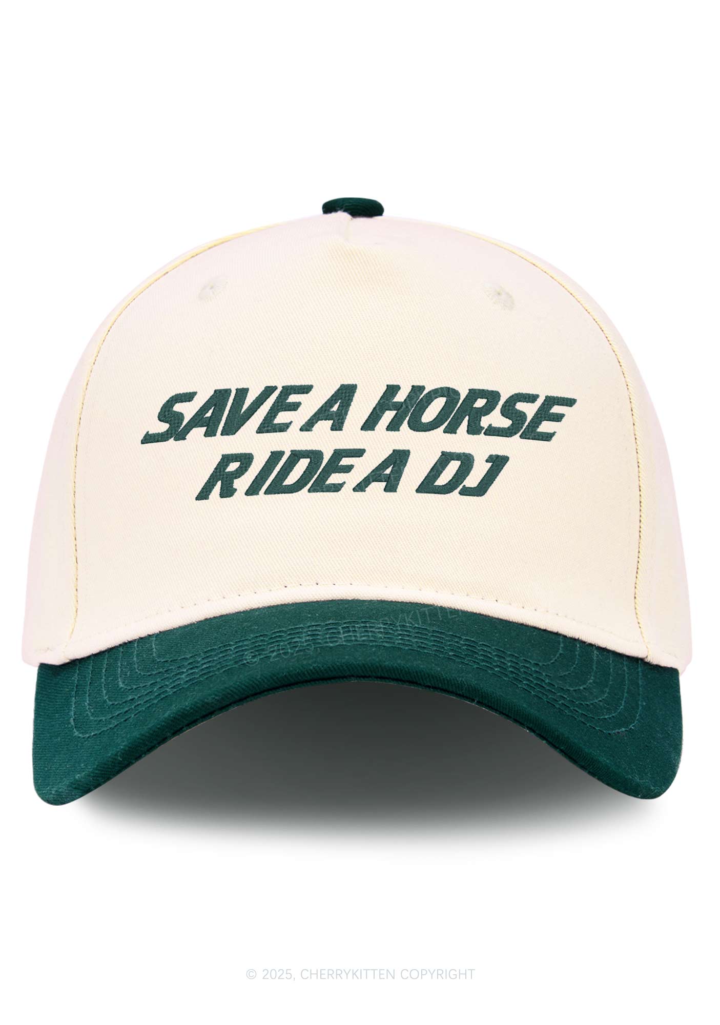 Ride A DJ Y2K Color Block Baseball Cap Cherrykitten