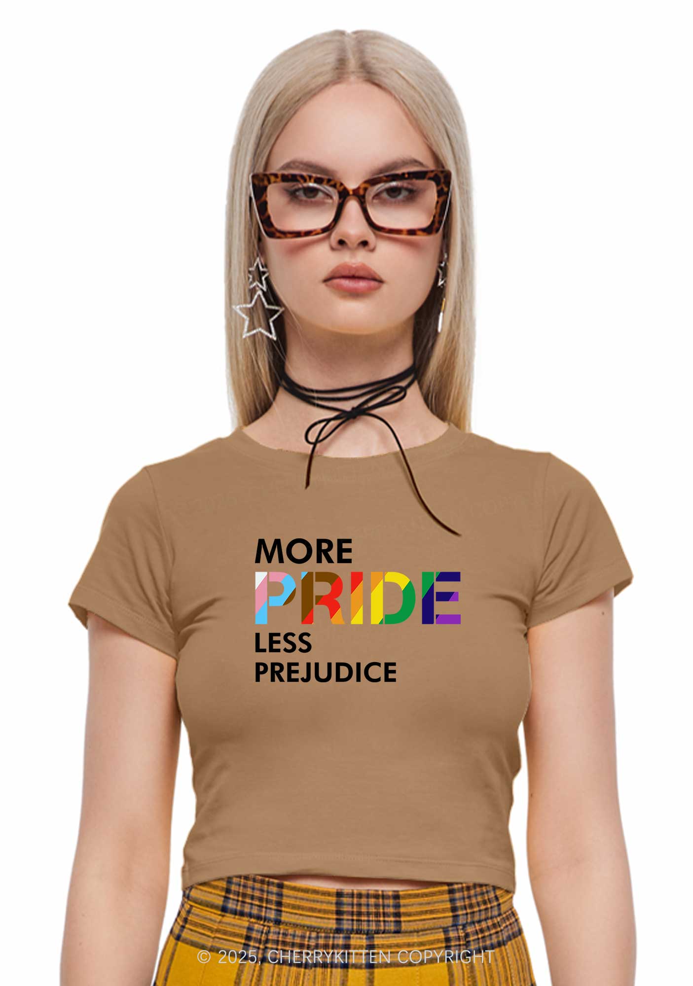 More Pride Less Prejudice Y2K Baby Tee Cherrykitten
