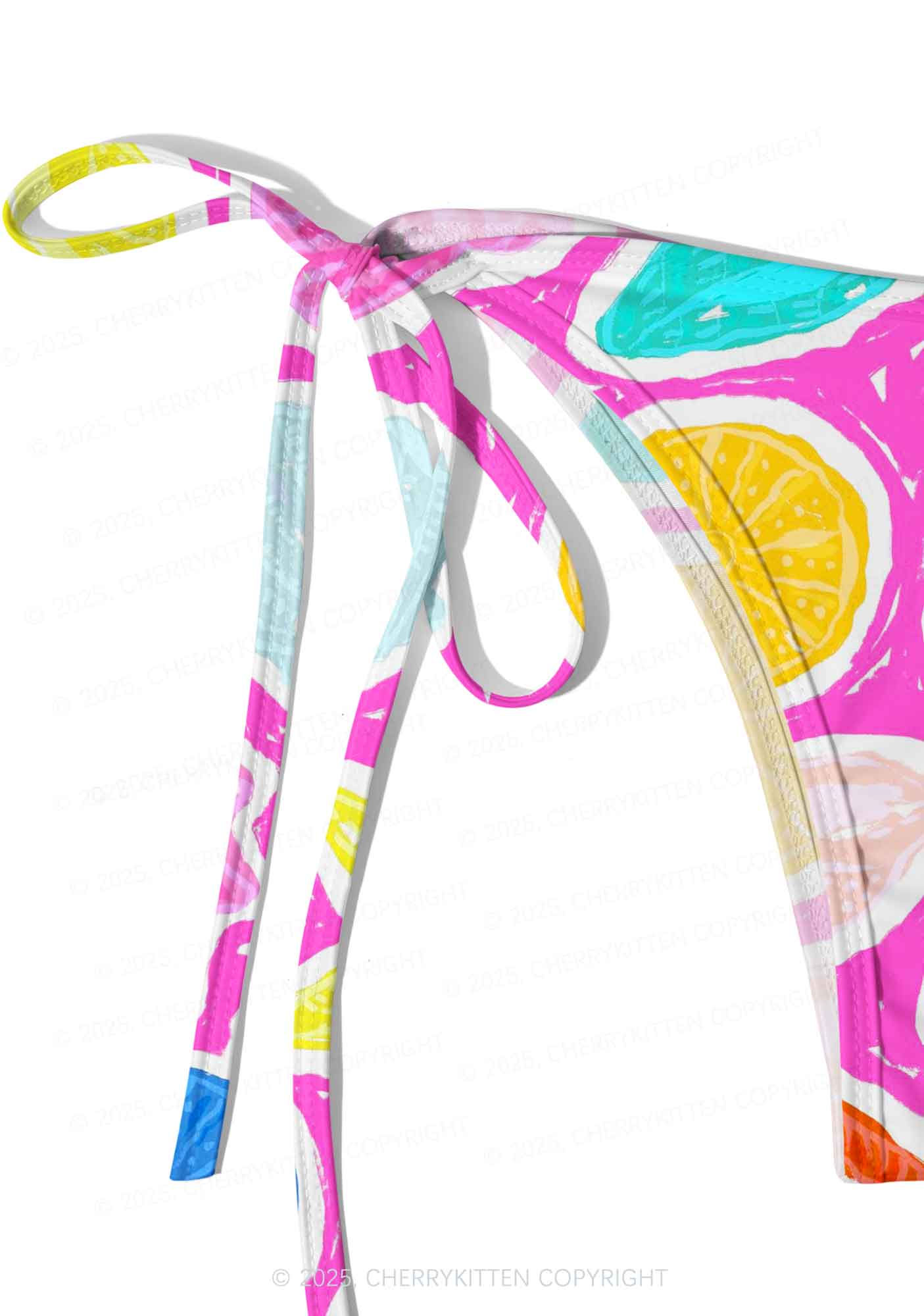 Colorful Seashell Y2K Print Bikini Set Cherrykitten