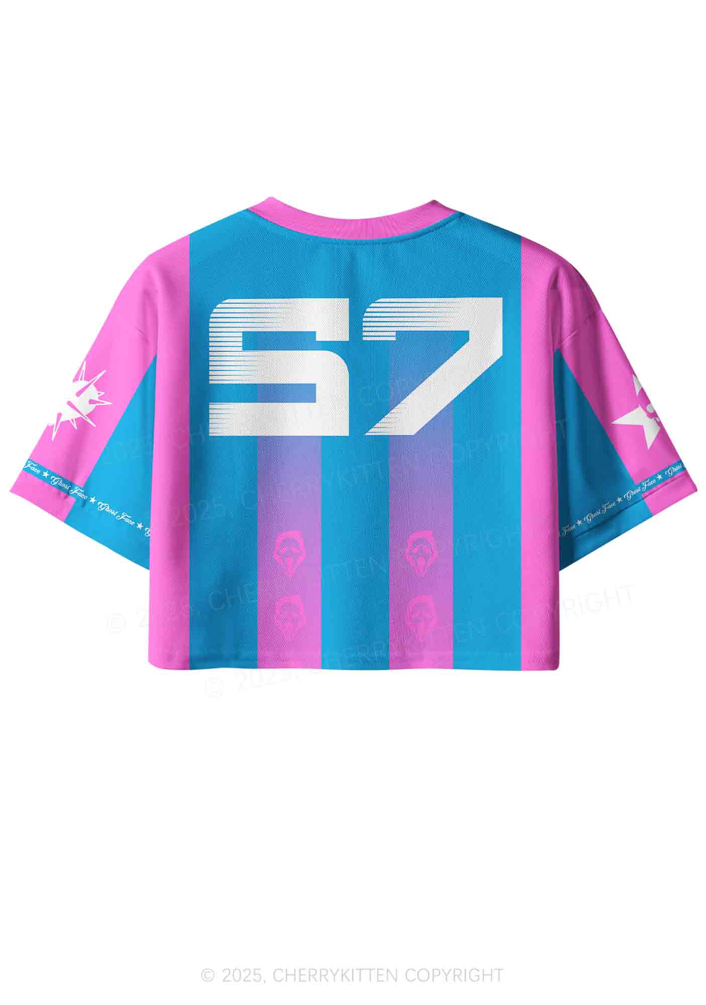 Custom Halloween Skeleton Boo You Hore Y2K Crop Sport Jersey Shirts Cherrykitten