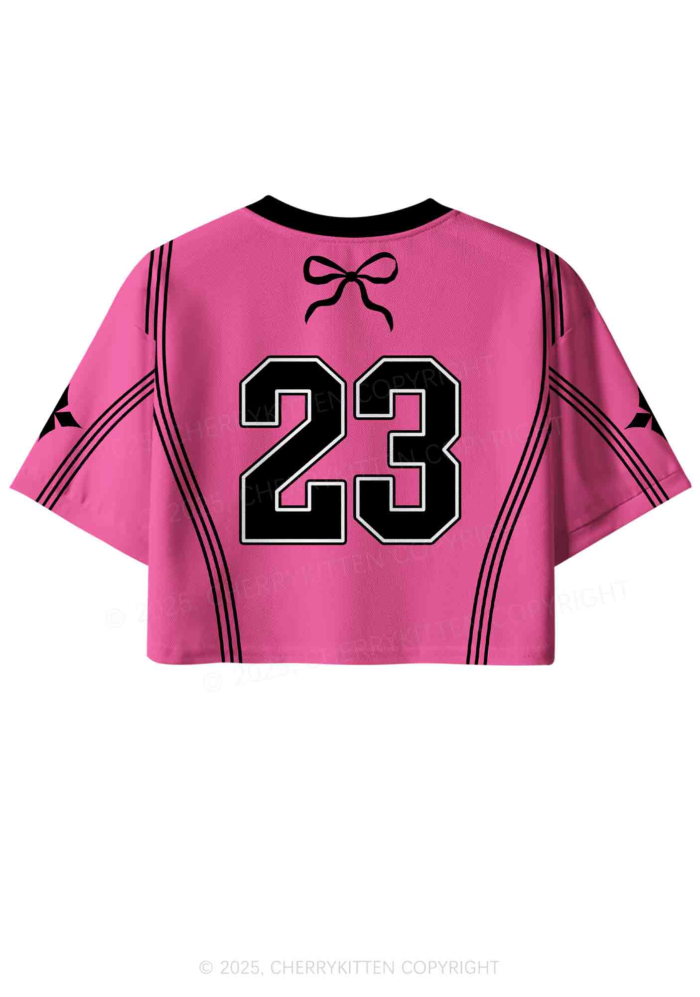 Custom Hit Me White Bunny Y2K Crop Sport Jersey Shirts Cherrykitten