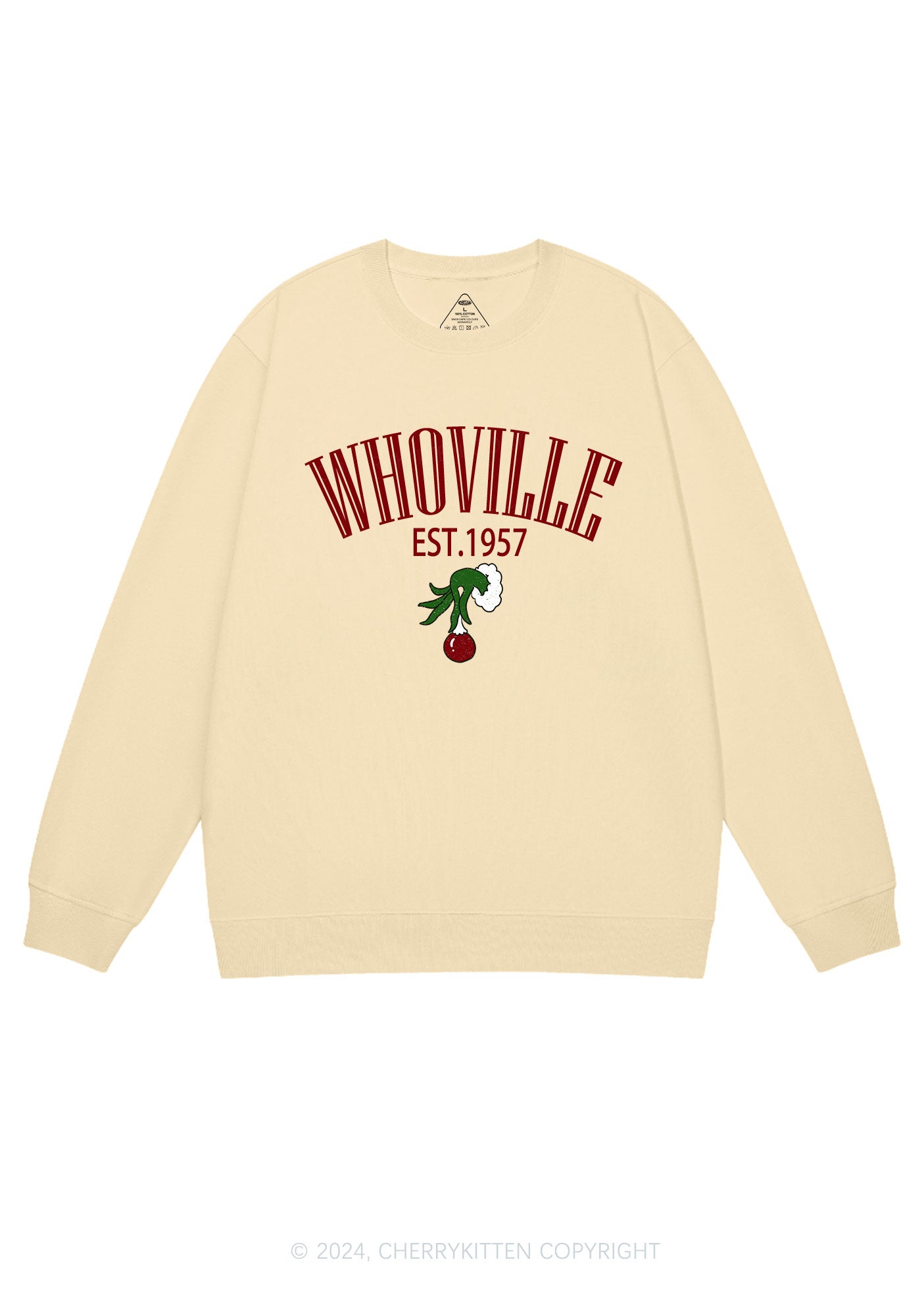 Christmas Whoville Y2K Sweatshirt Cherrykitten