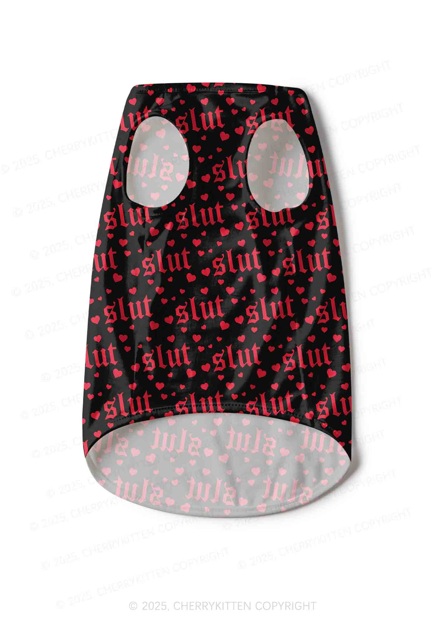 Black Slxt Y2K Pet Tank Top Cherrykitten