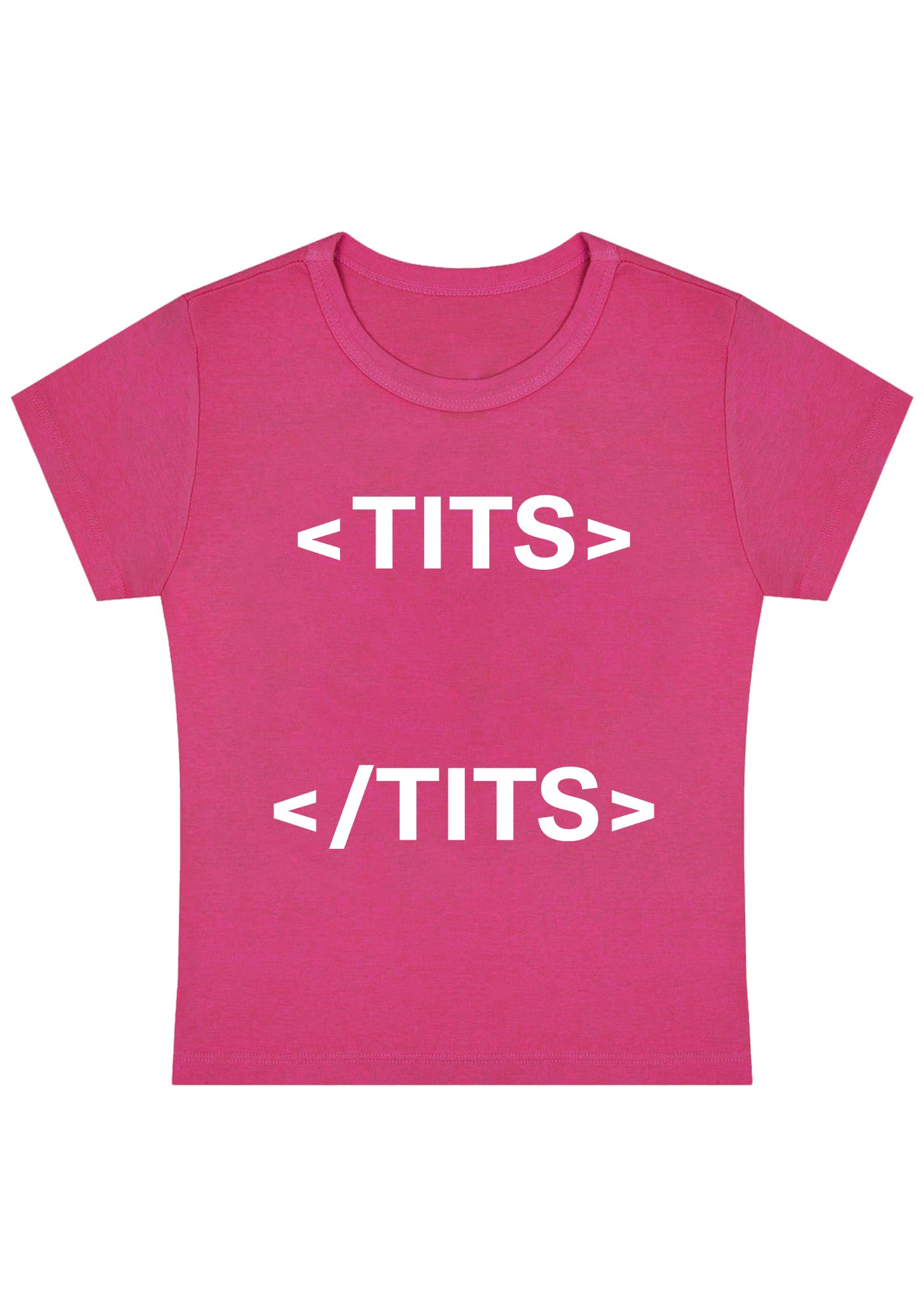Curvy Hashtag Tites Baby Tee