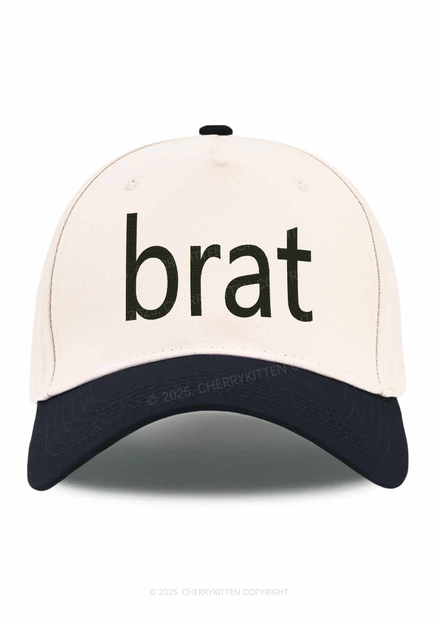Green Brat Y2K Color Block Baseball Cap Cherrykitten