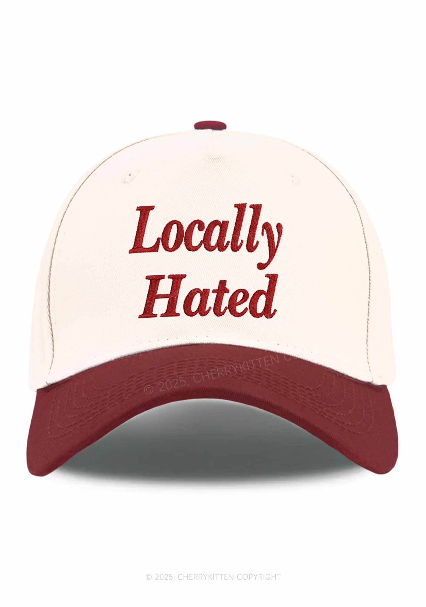 Locally Hated Y2K Color Block Baseball Cap Cherrykitten