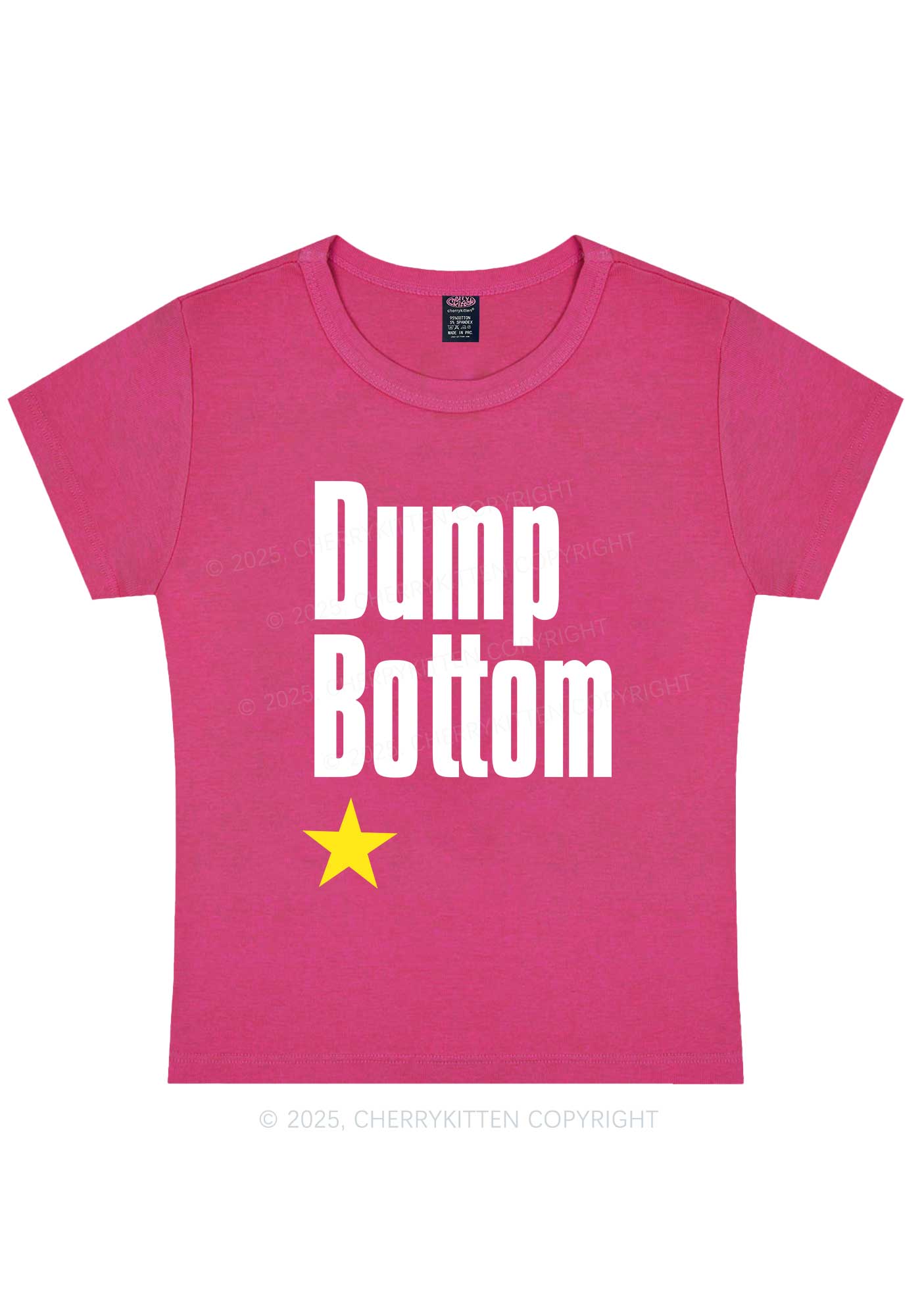 Dump Bottom Pride Y2K Baby Tee Cherrykitten