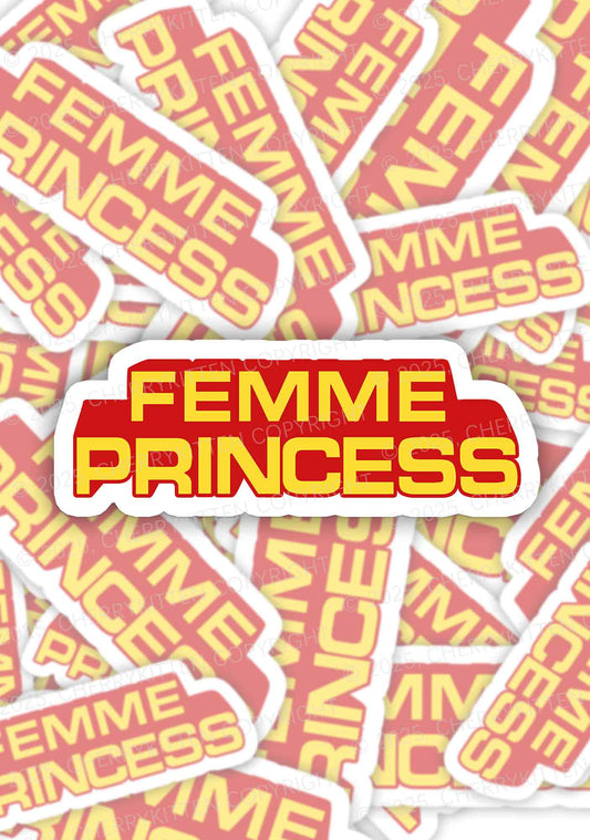 Femme Princess Pride 1Pc Y2K Sticker Cherrykitten