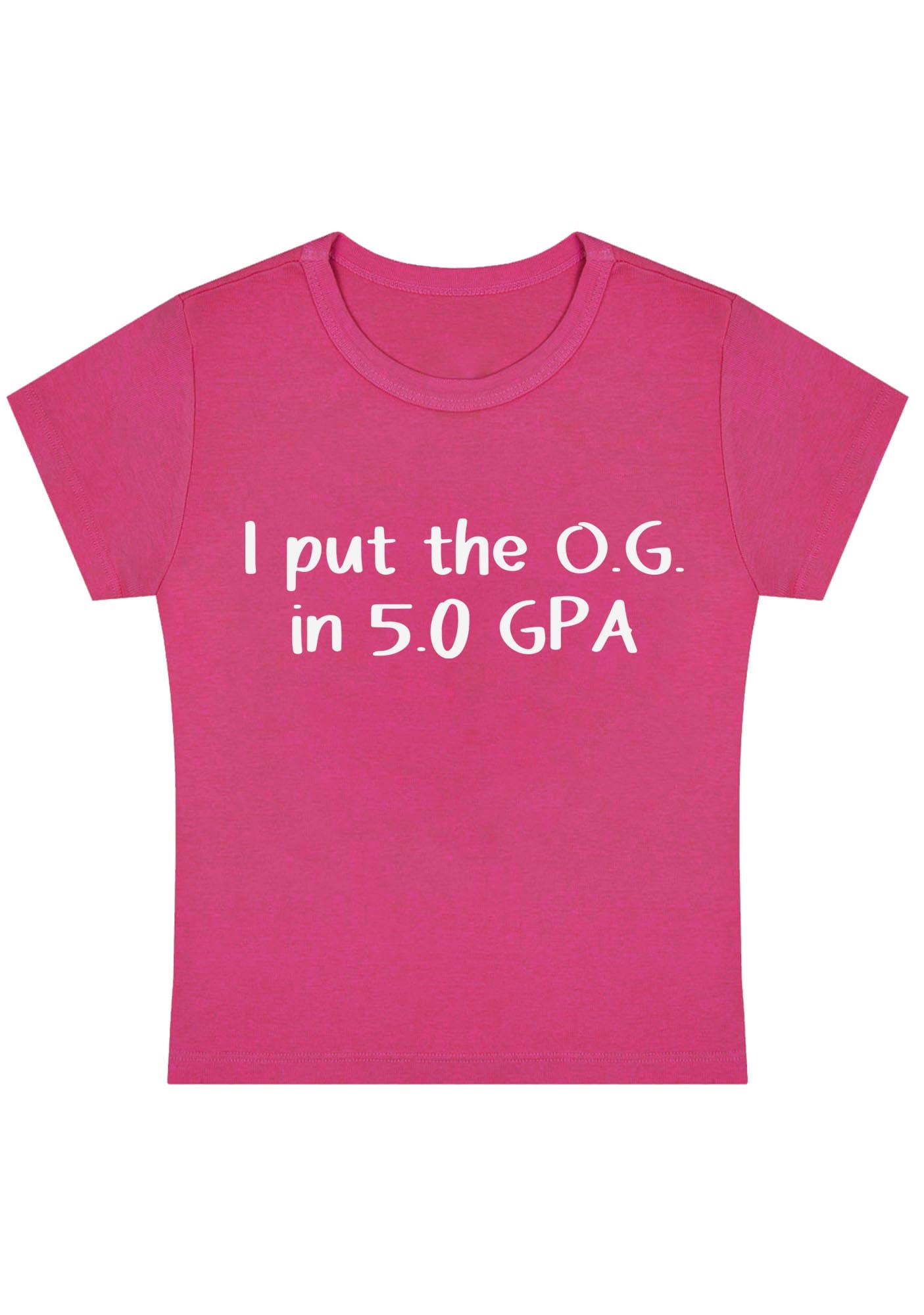 Curvy I Put The OG In 5.0 GPA Baby Tee