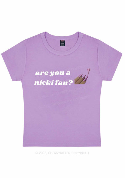 Are You Nicki Fan Y2K Baby Tee Cherrykitten