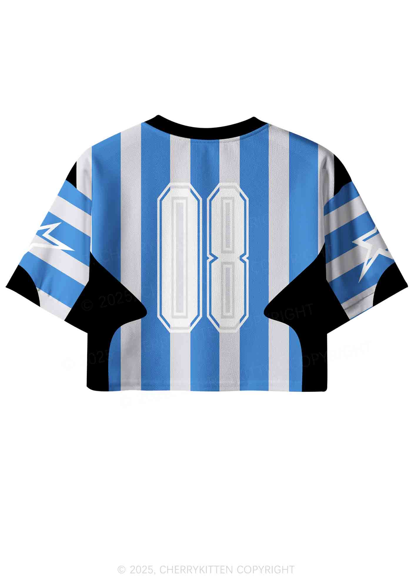 Custom Stripe Faggot Pride Y2K Crop Sport Jersey Shirts Cherrykitten