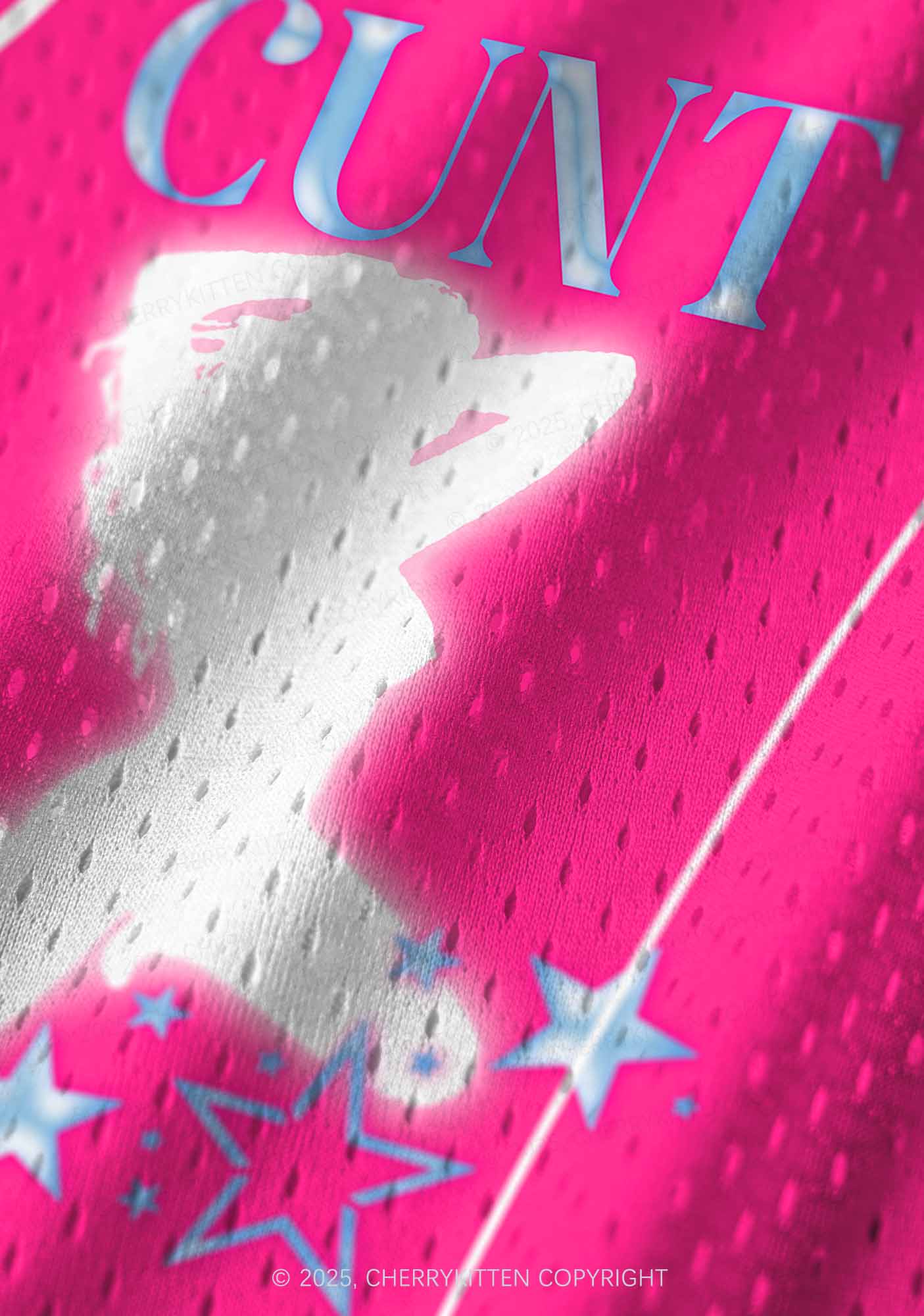 Custom Blue Cxxt Y2K Sport Jersey Tank Cherrykitten