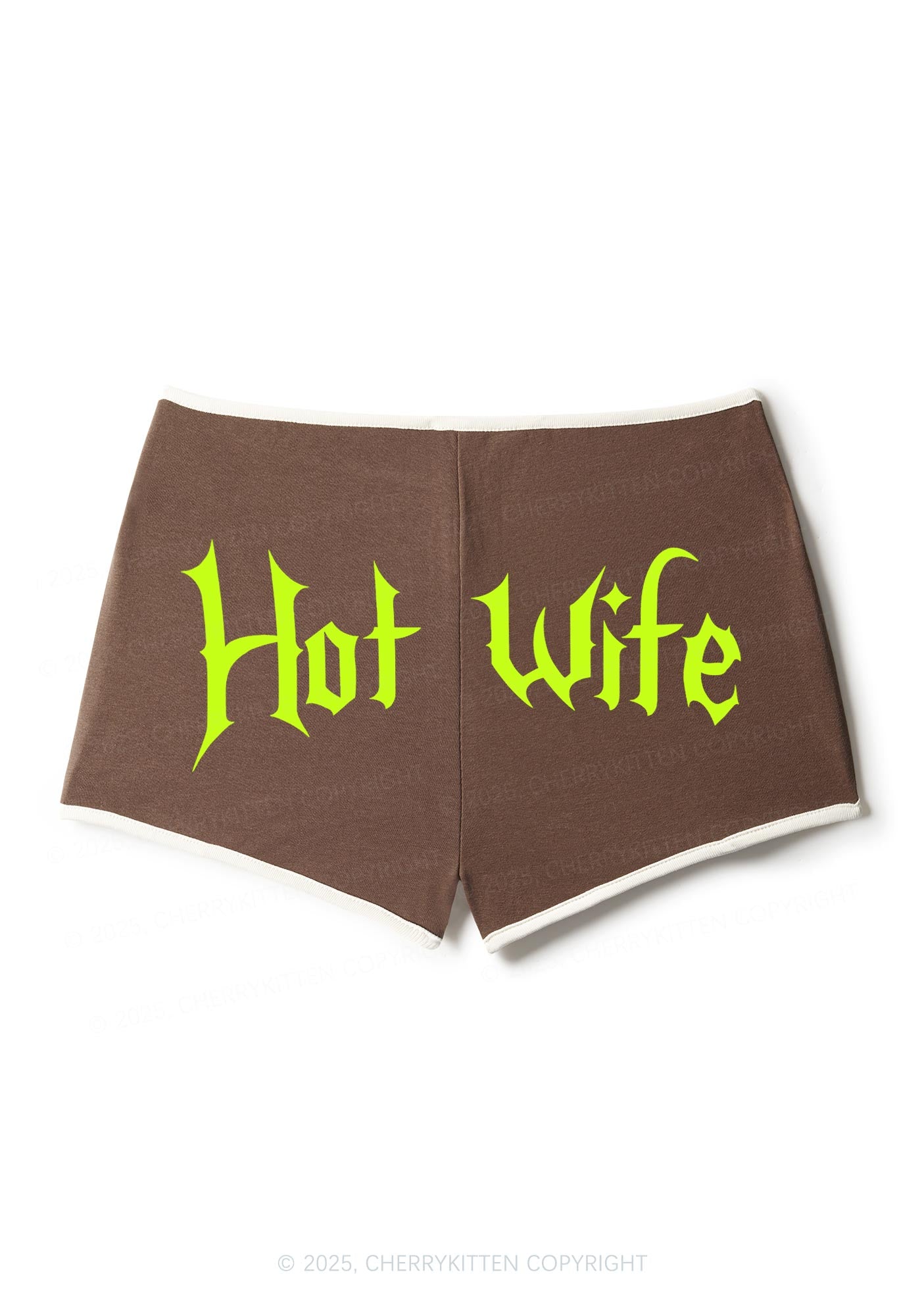Hot Wife Y2K Contrast Mini Shorts Cherrykitten
