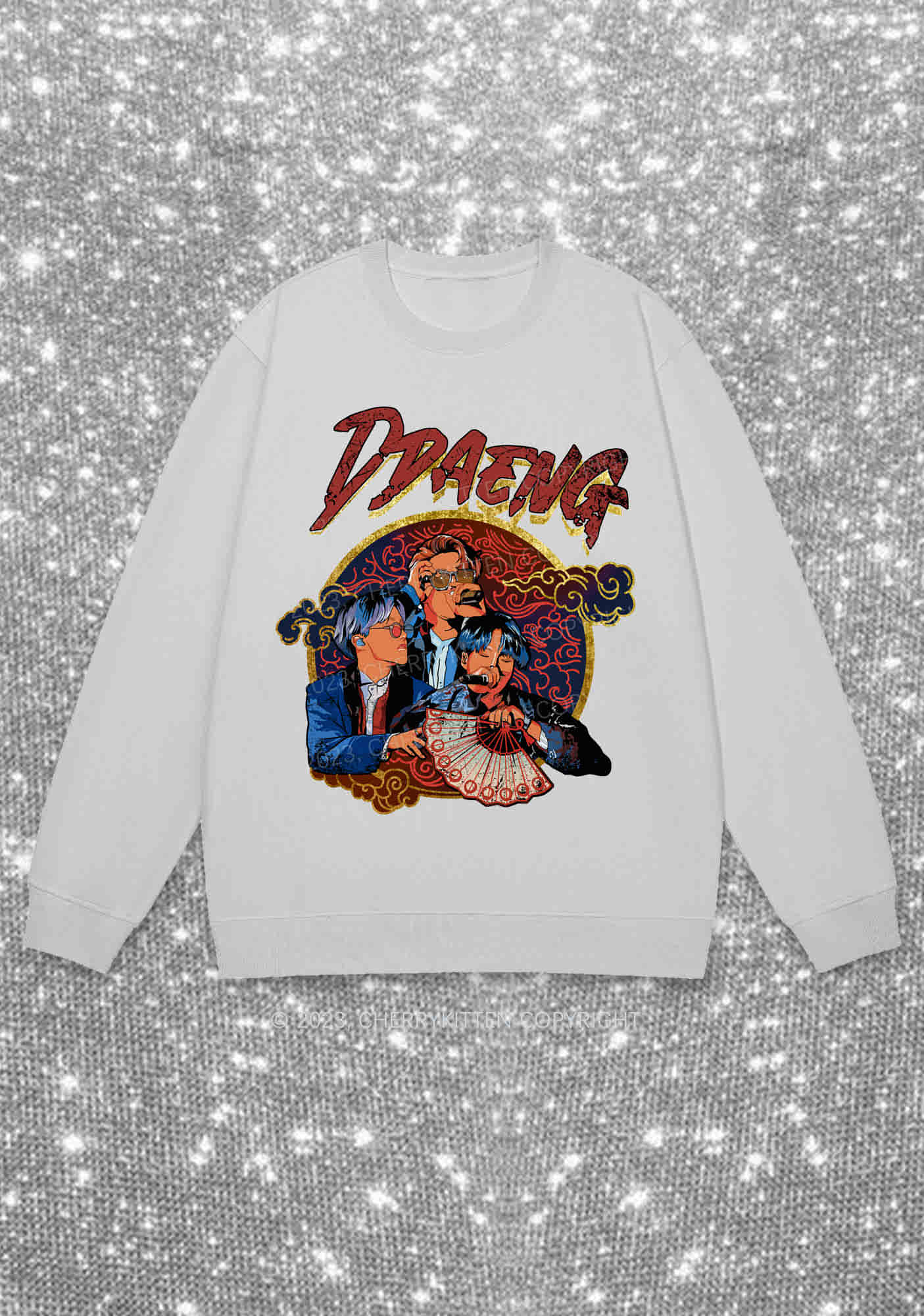 Bangtan Ddaeng Kpop Y2K Sweatshirt Cherrykitten