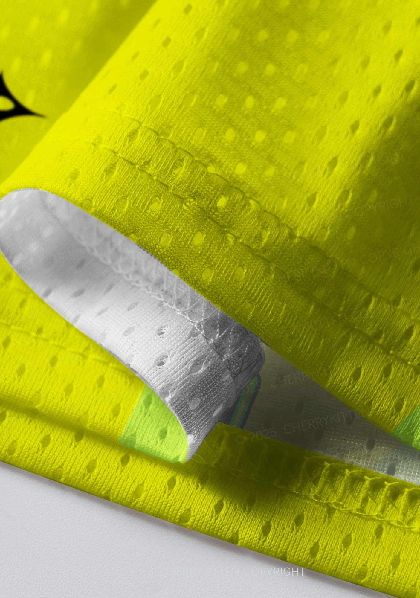 Custom Neon Yellow Ketamxxe Cross Y2K Sport Jersey Shirts Cherrykitten