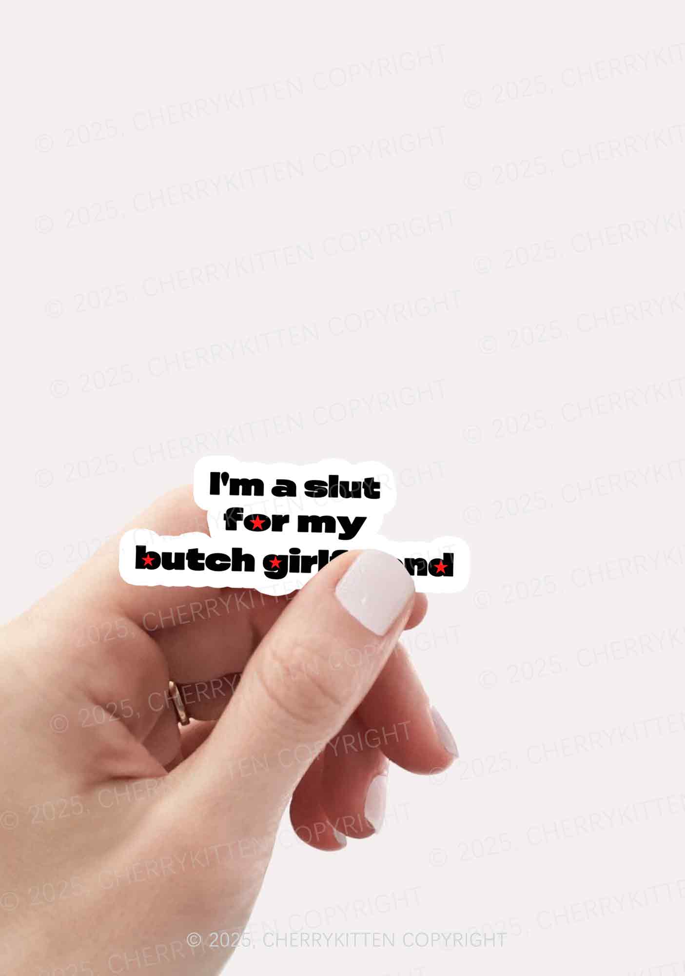 Slxt For Butch Girlfriend Pride 1Pc Y2K Sticker Cherrykitten