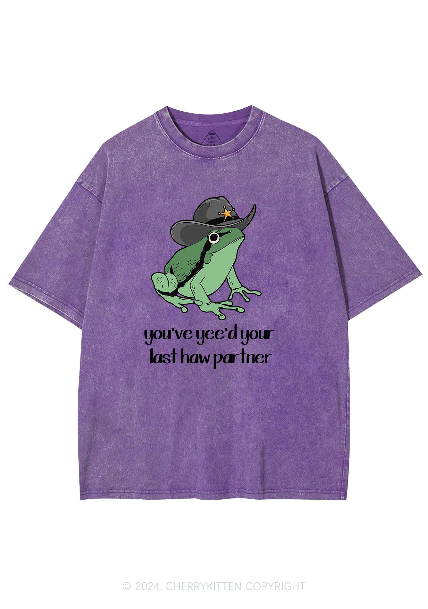 You've Yee'd Your Last Haw Partner Y2K Washed Tee Cherrykitten