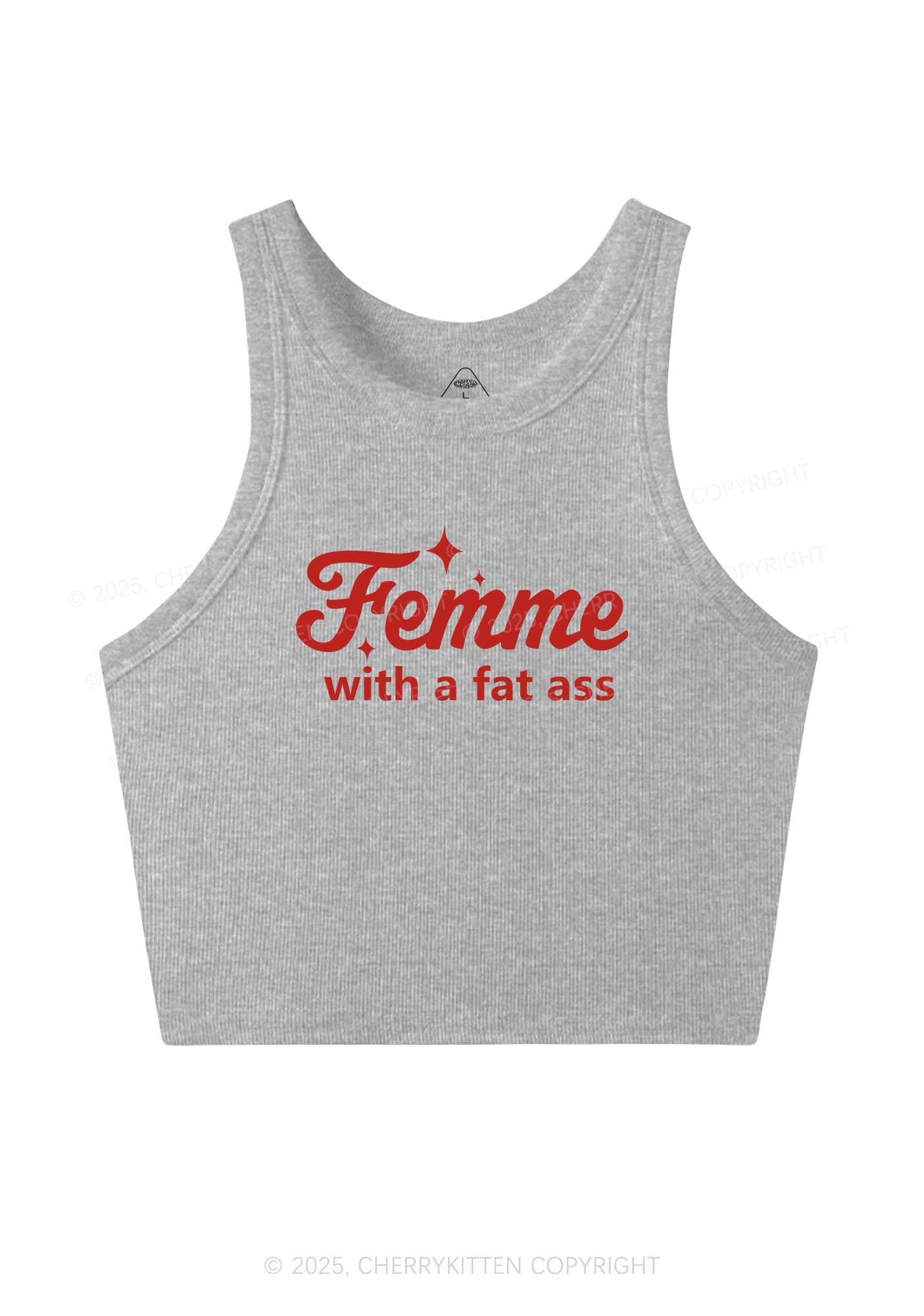 Femme With Fat Axx Pride Y2K Crop Tank Top Cherrykitten