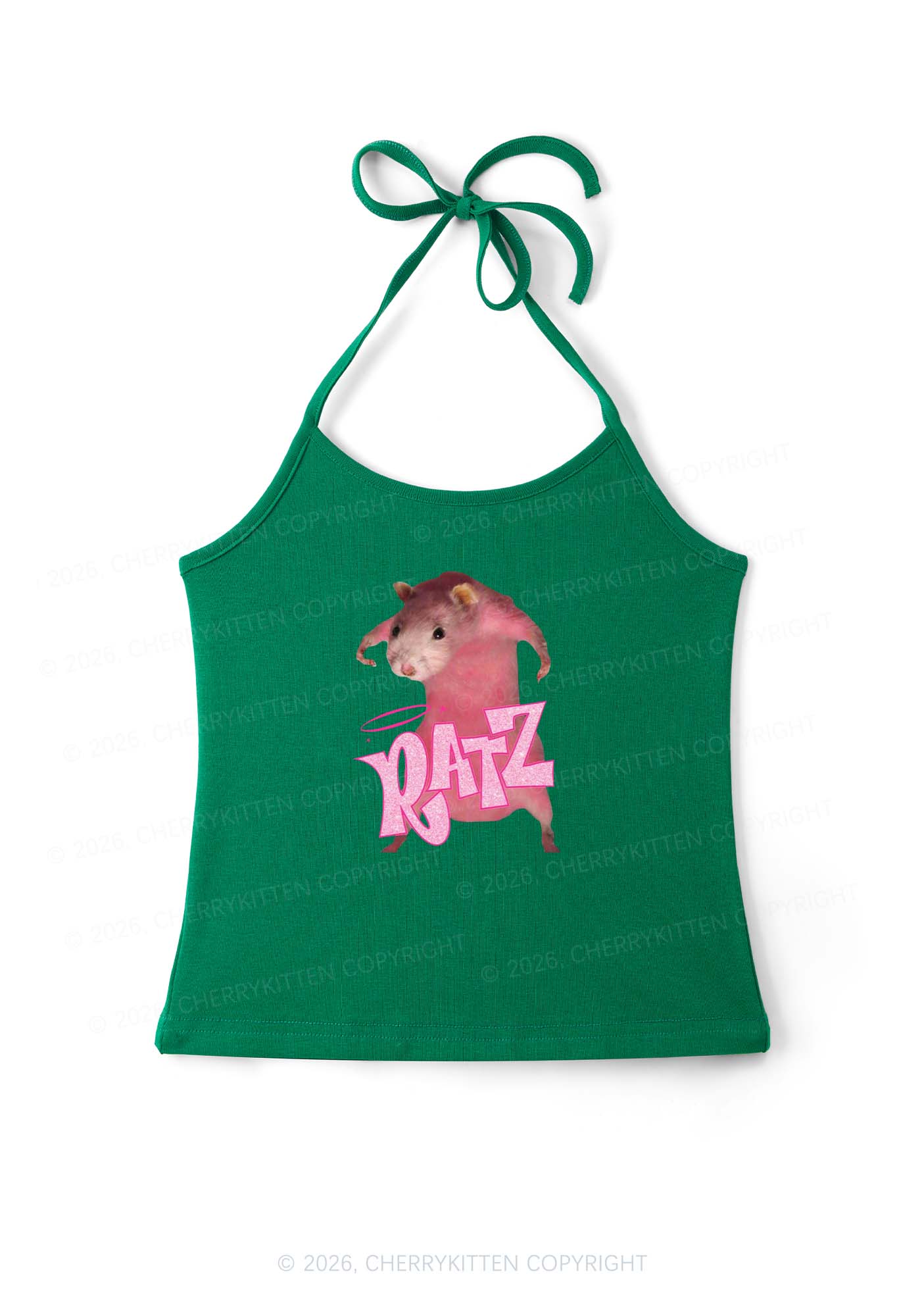 Pink Ratz Y2K Halter Neck Cami Cherrykitten
