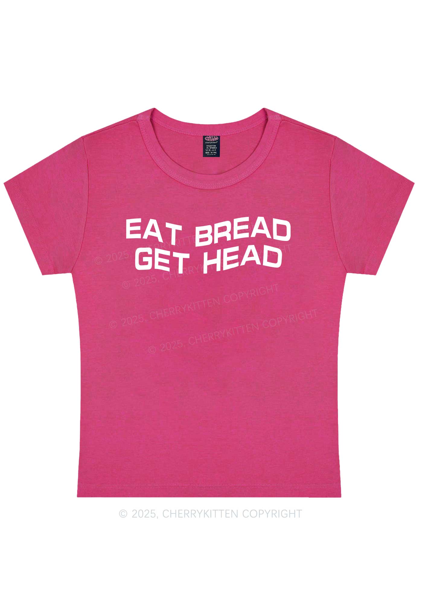 Eat Bread Get Head Y2K Baby Tee Cherrykitten