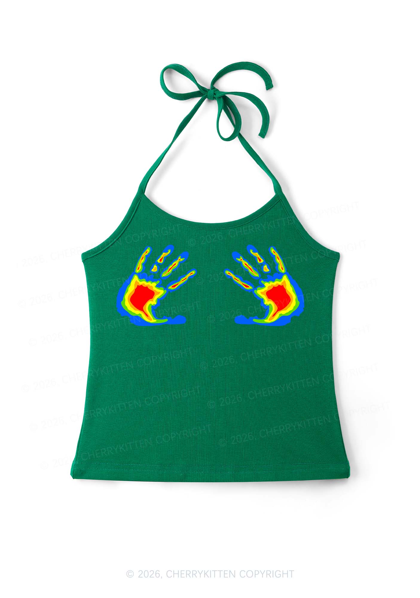 Thermal Hands Y2K Halter Neck Cami Cherrykitten