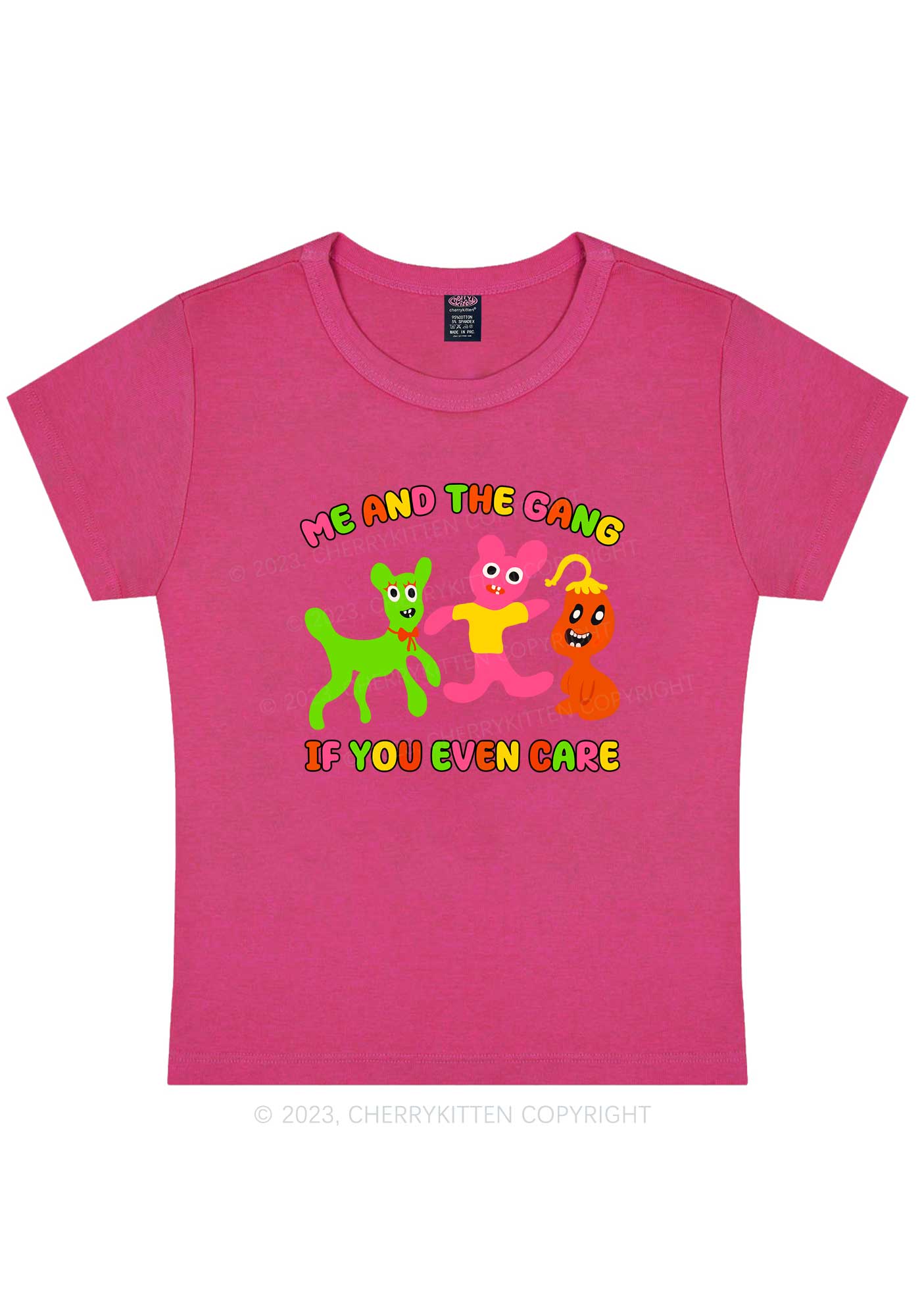 Curvy Me And The Gang Y2K Baby Tee Cherrykitten