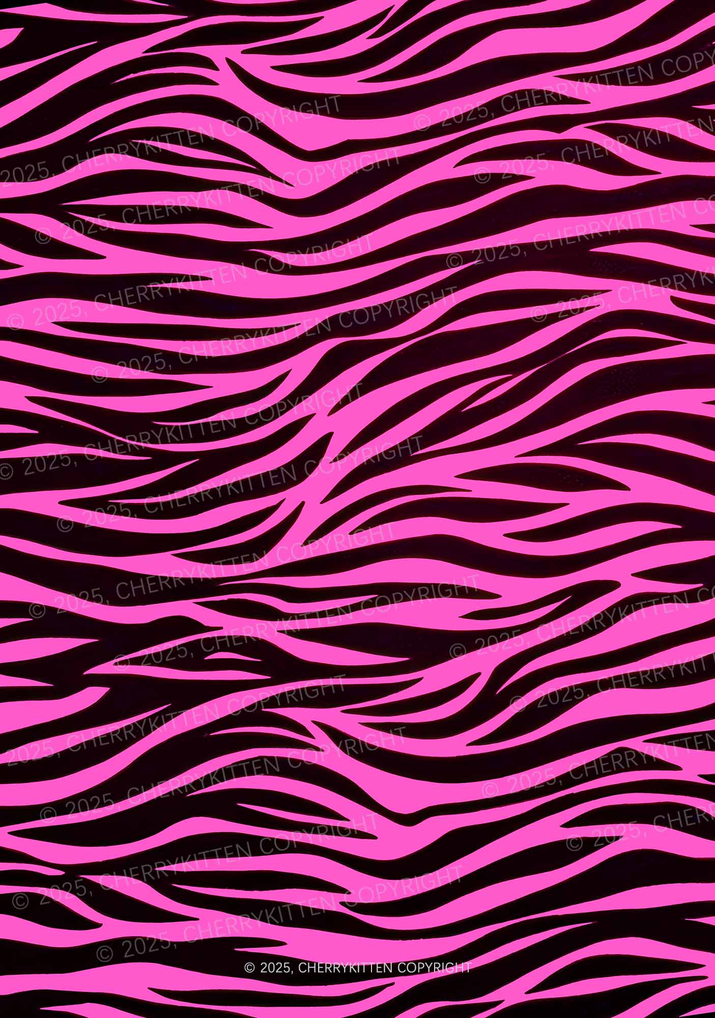 Pink Zebra Y2K Print Midi Skirt Cherrykitten