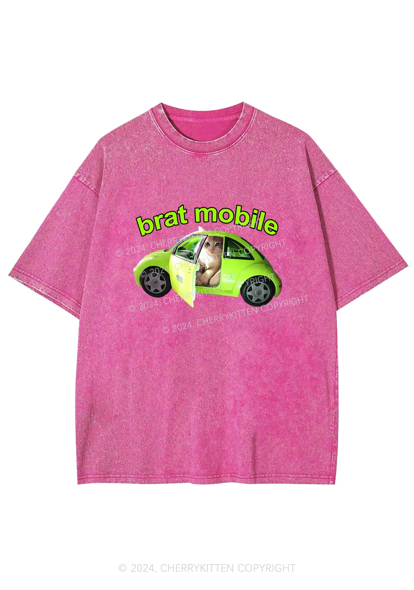 Brat Mobile Y2K Washed Tee Cherrykitten