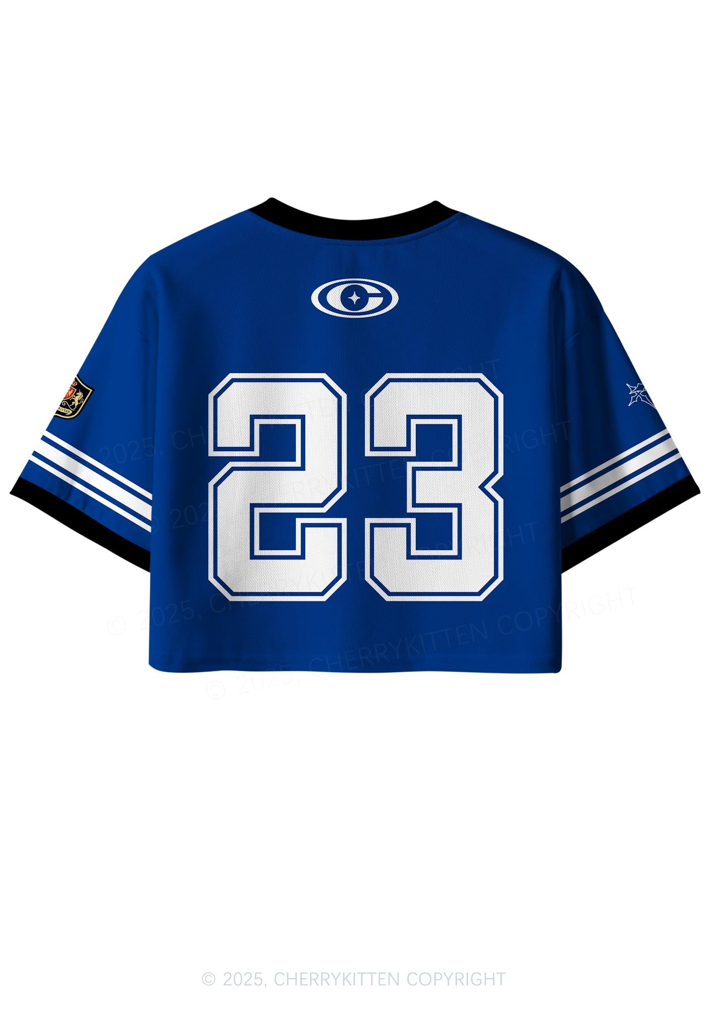 Custom Blue Gay Son Pride Y2K Crop Sport Jersey Shirts Cherrykitten