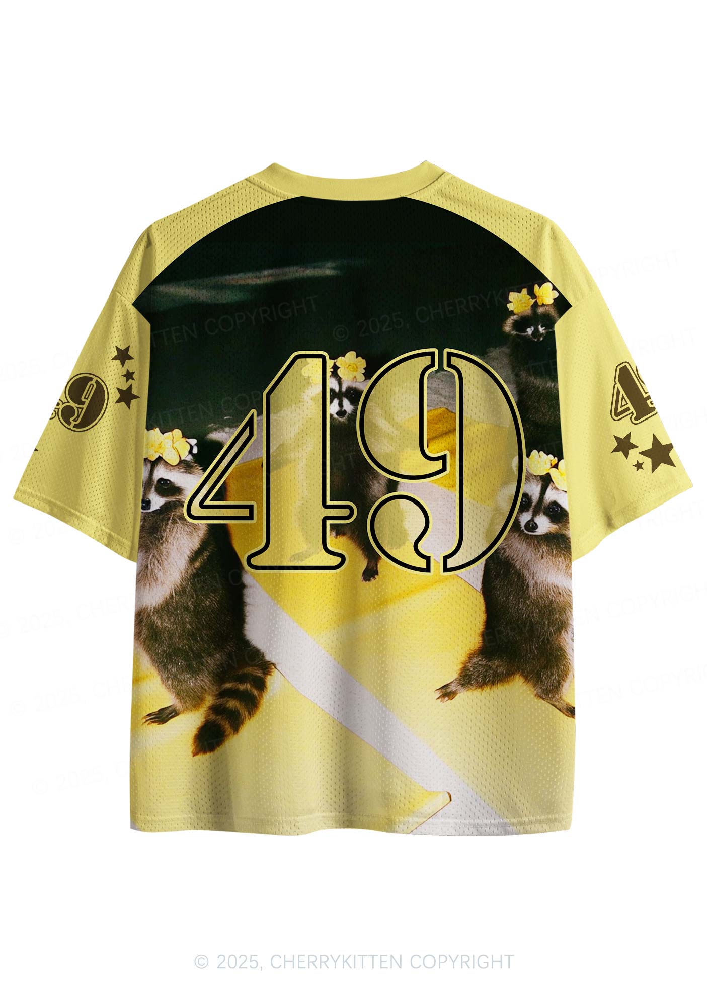 Custom Yoga Raccoon Y2K Sport Jersey Shirts Cherrykitten