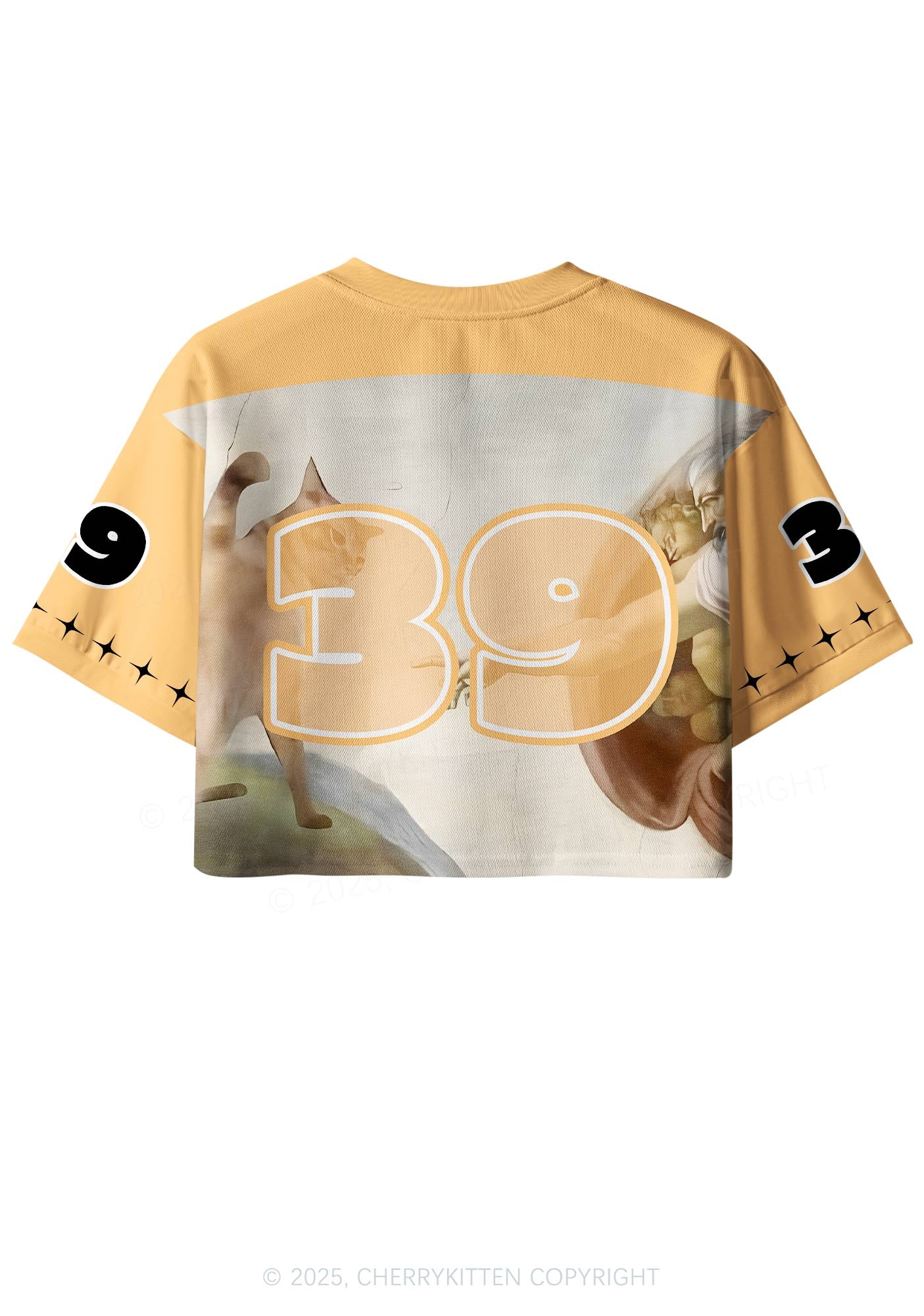 Custom God Give Cat Y2K Crop Sport Jersey Shirts Cherrykitten