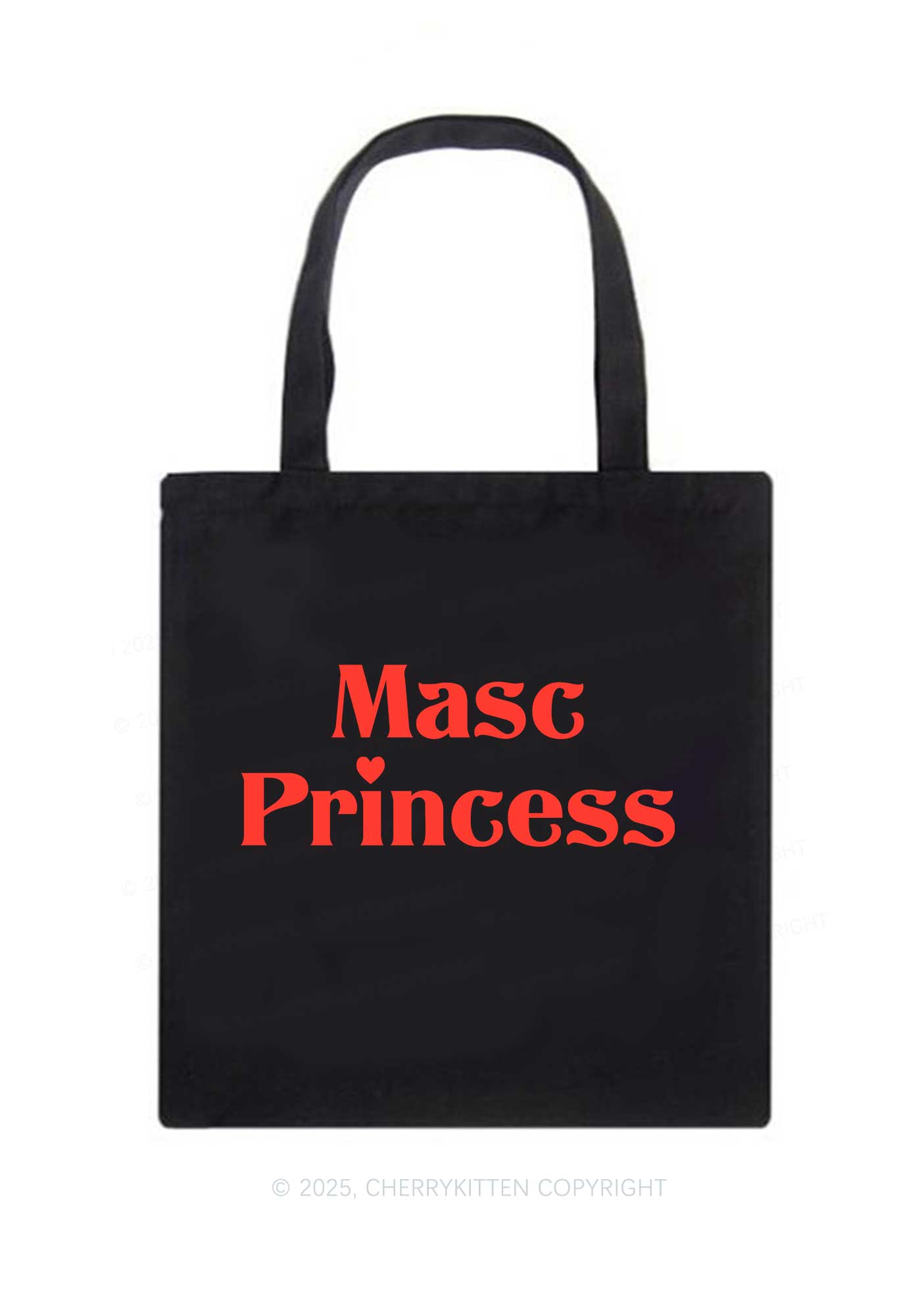 Masc Princess Pride Y2K Canvas Tote Bag Cherrykitten