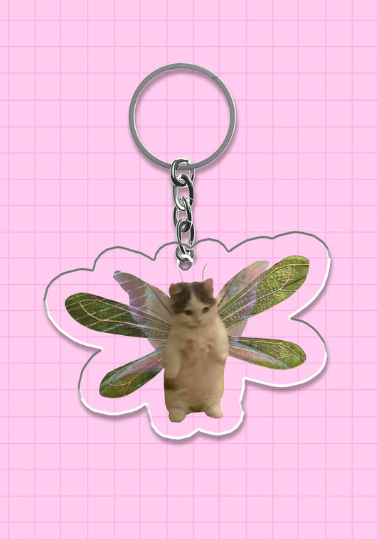 Fairycat Wings 1Pc Y2K Keychain Cherrykitten