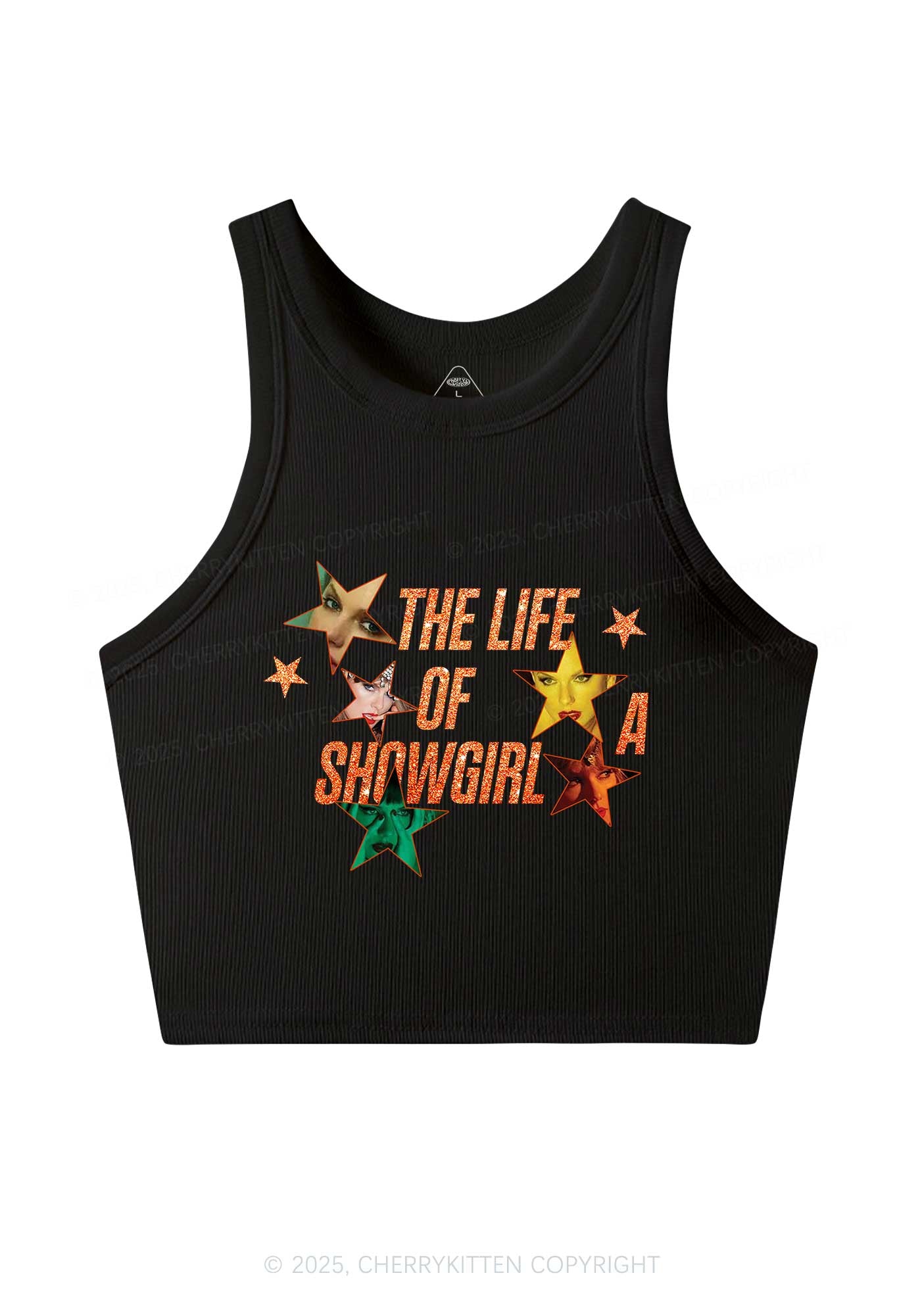 Star TS Photo Y2K Crop Tank Top Cherrykitten