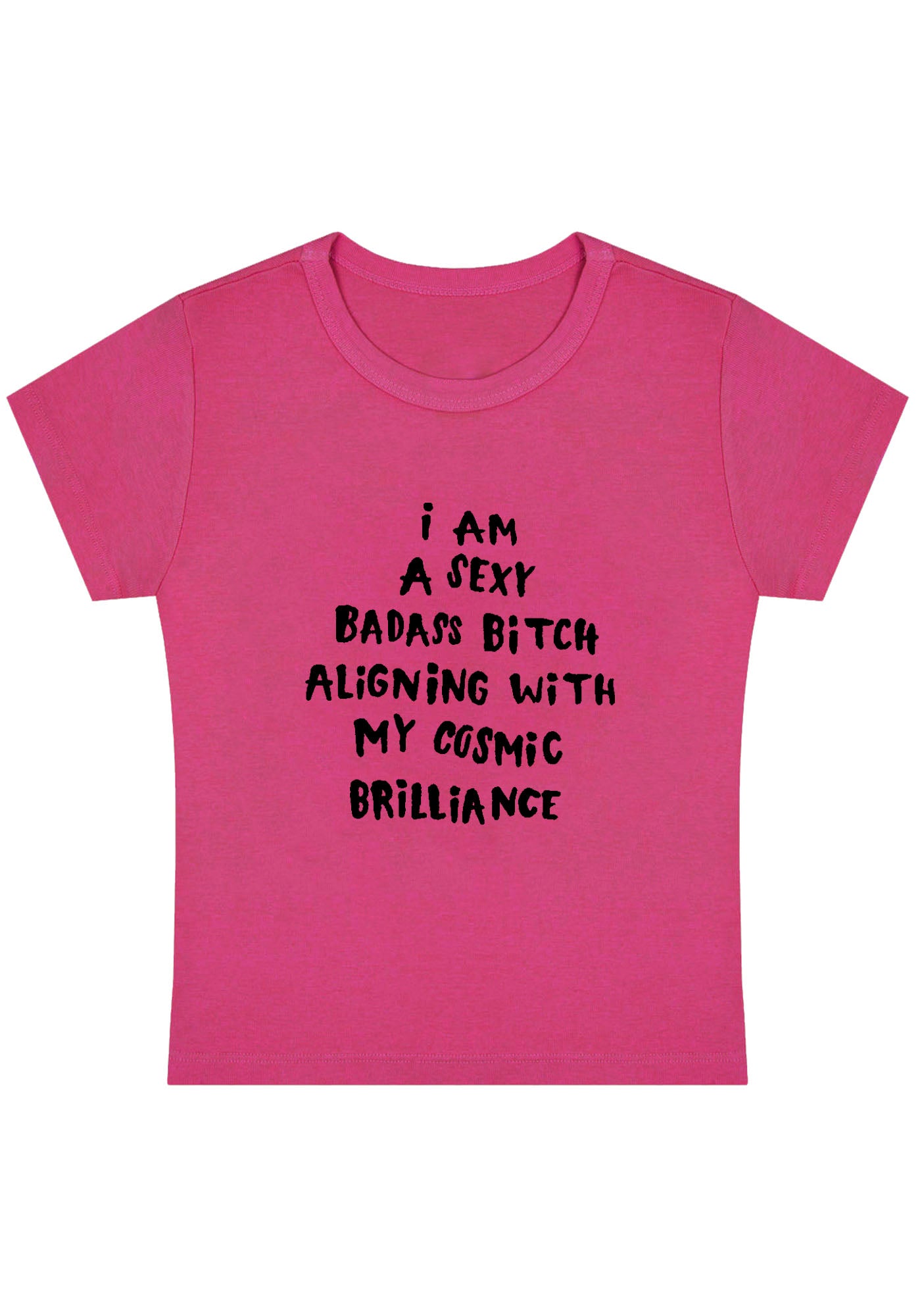 Curvy Aligning With My Cosmic Brilliance Baby Tee