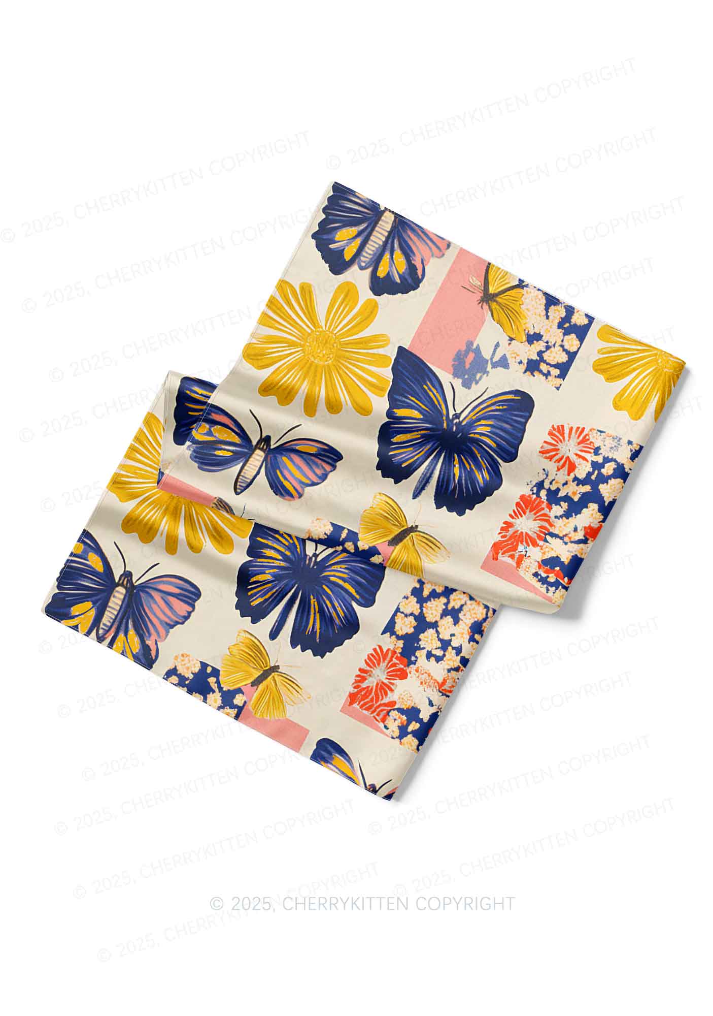 Butterfly Art Y2K Square Bandana Cherrykitten