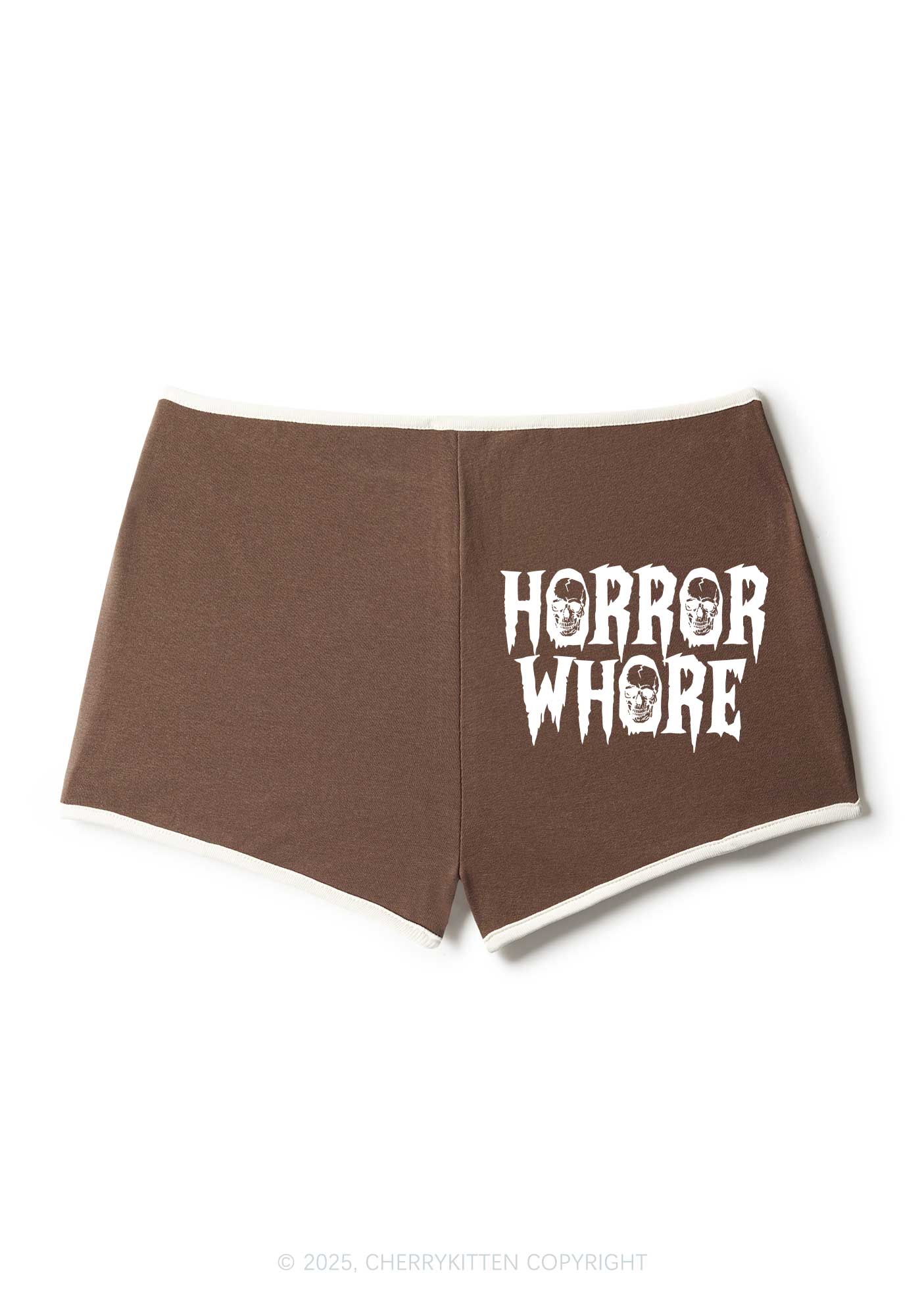 Horror Hore Skulls Y2K Booty Shorts Cherrykitten