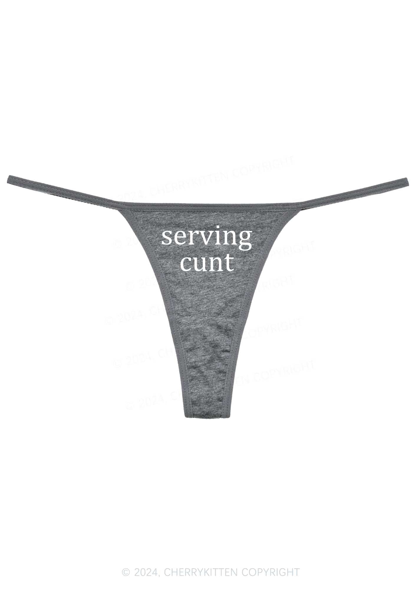 Serving Count Y2K Flat String Thong Cherrykitten